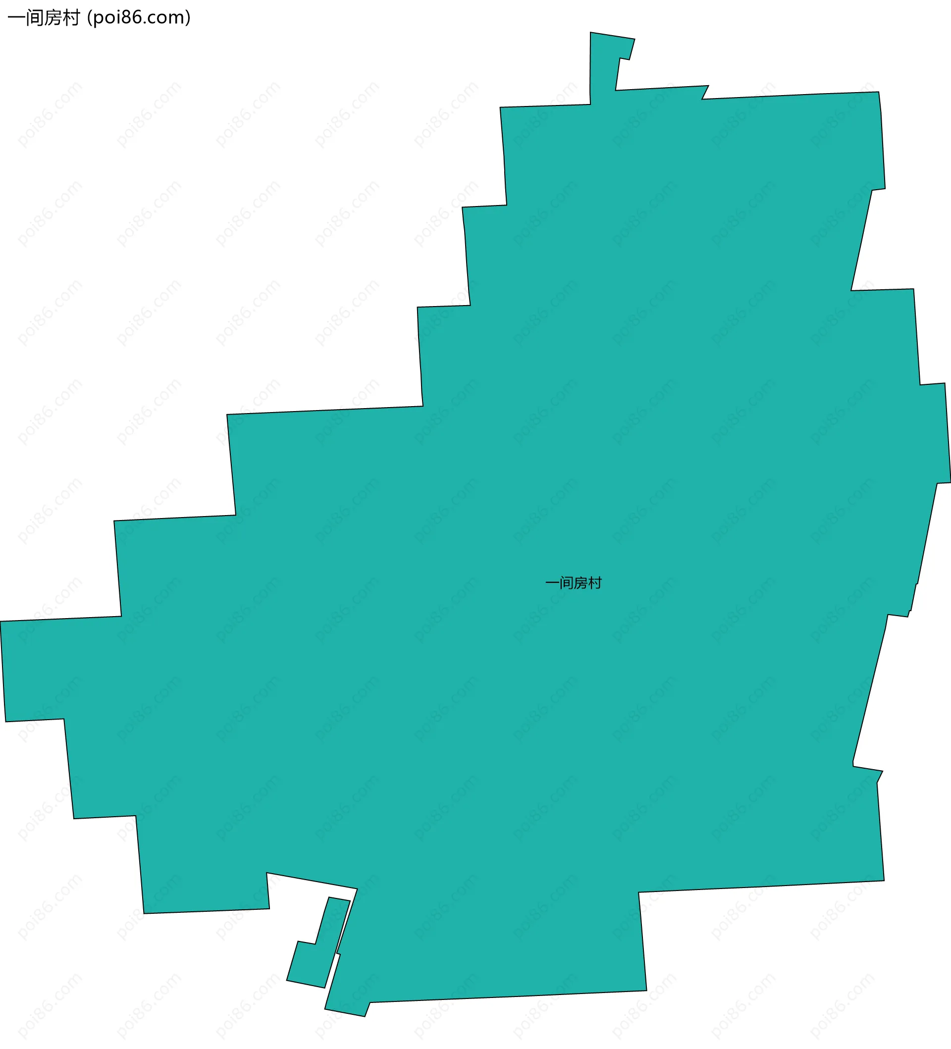 一间房村边界地图
