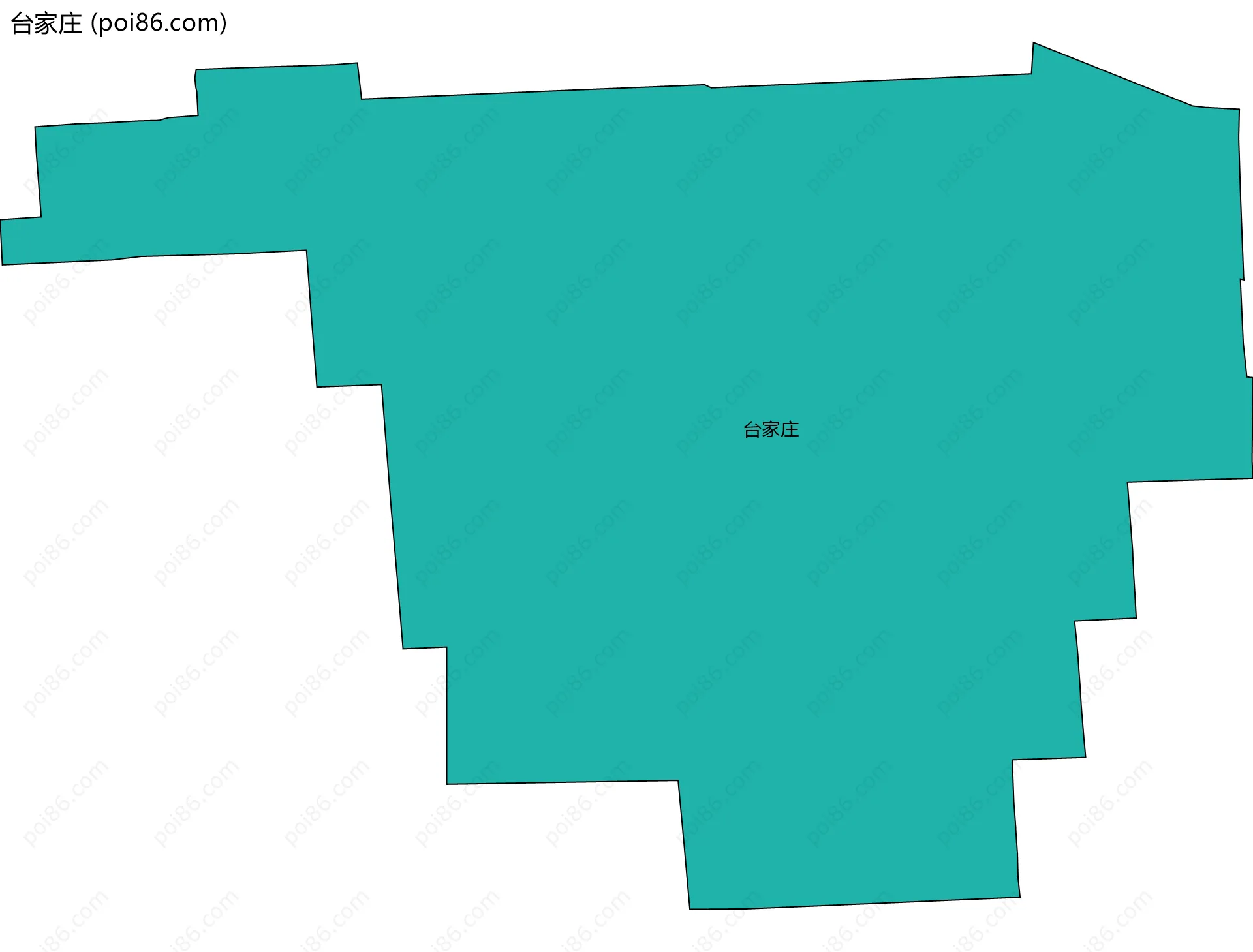 台家庄边界地图