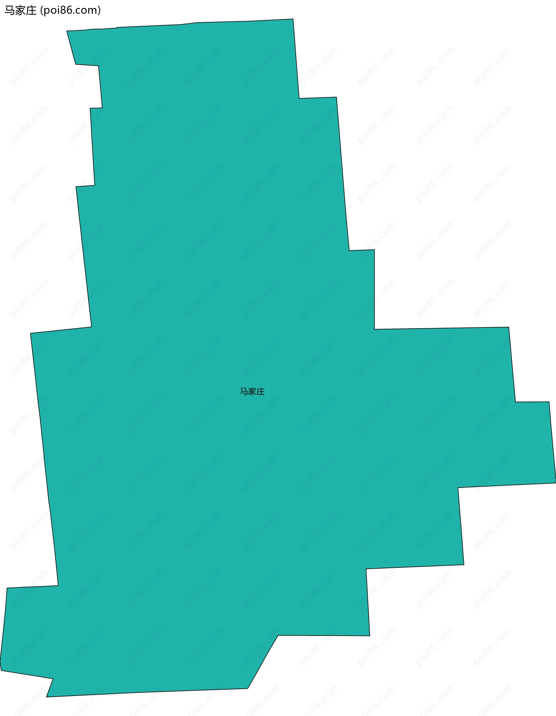 马家庄边界地图
