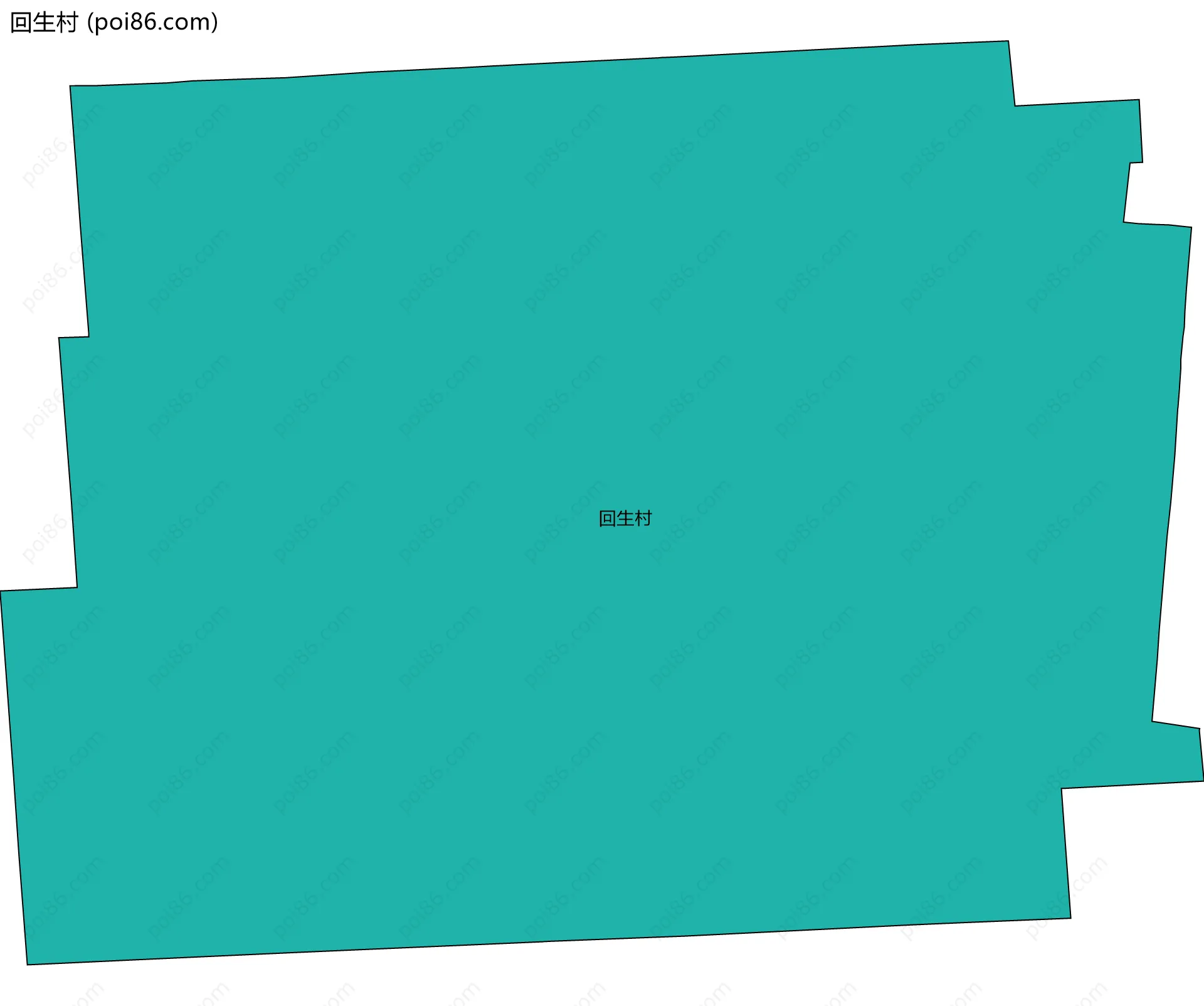 回生村边界地图