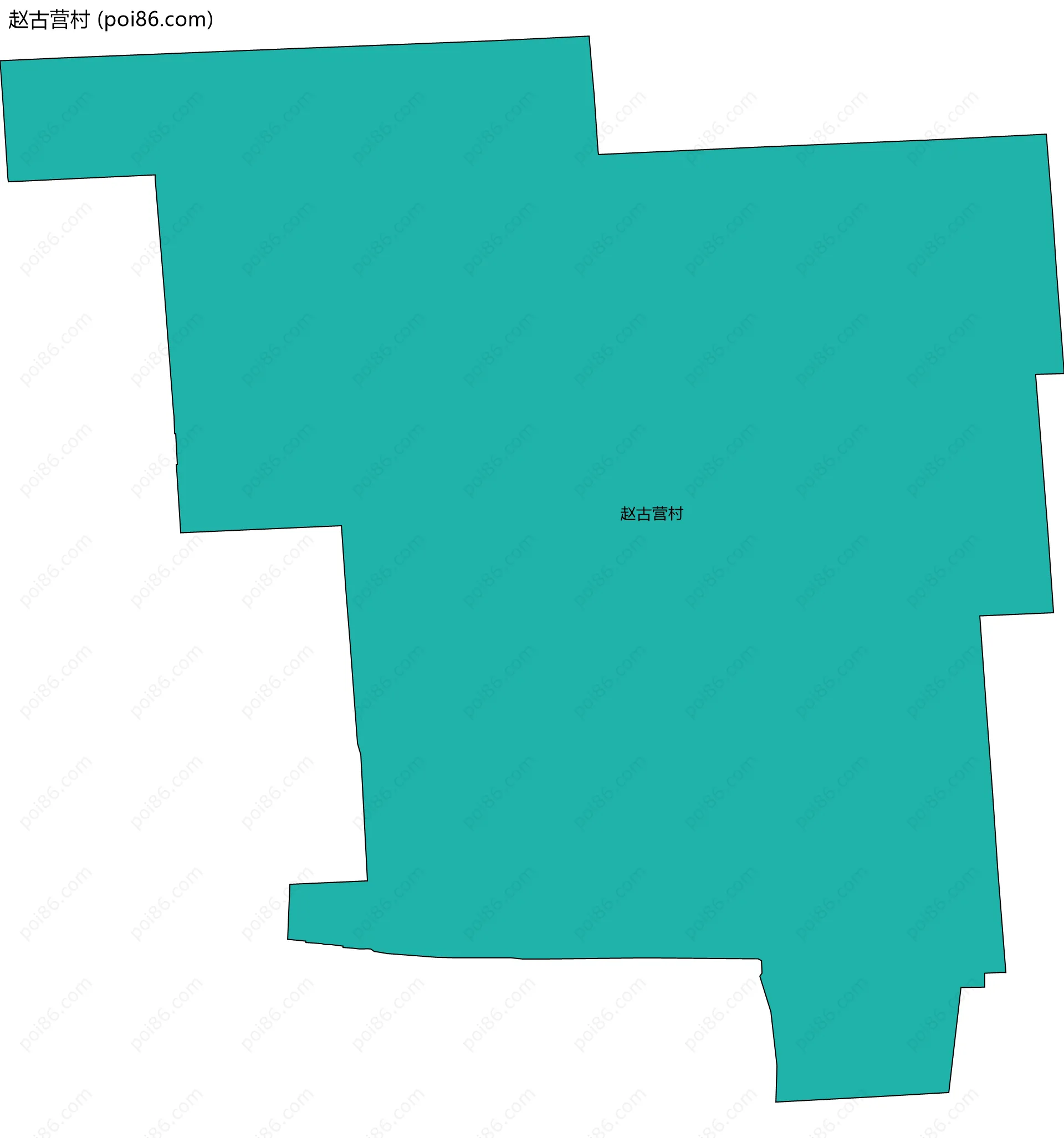 赵古营村边界地图