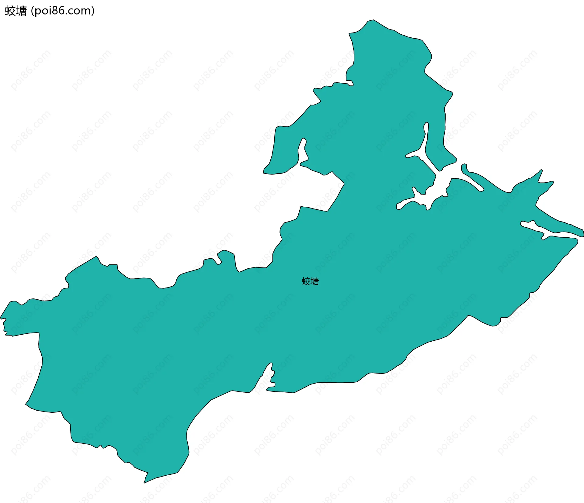 蛟塘边界地图