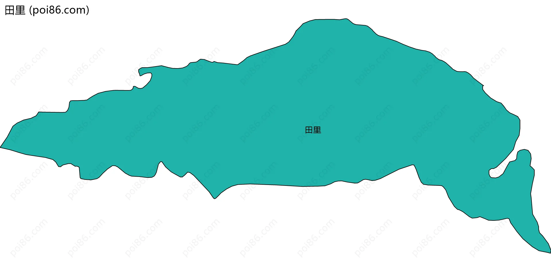 田里边界地图