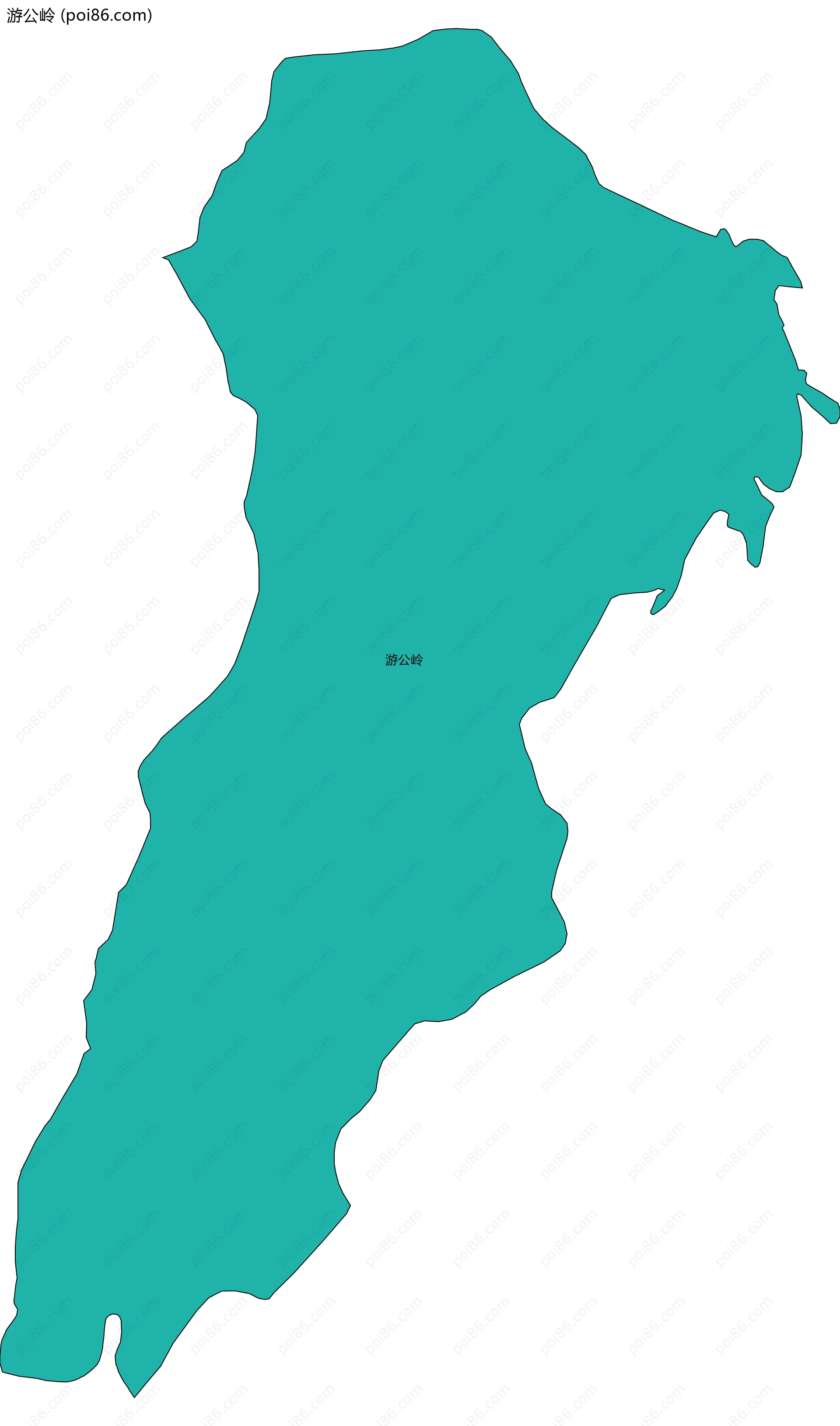 游公岭边界地图