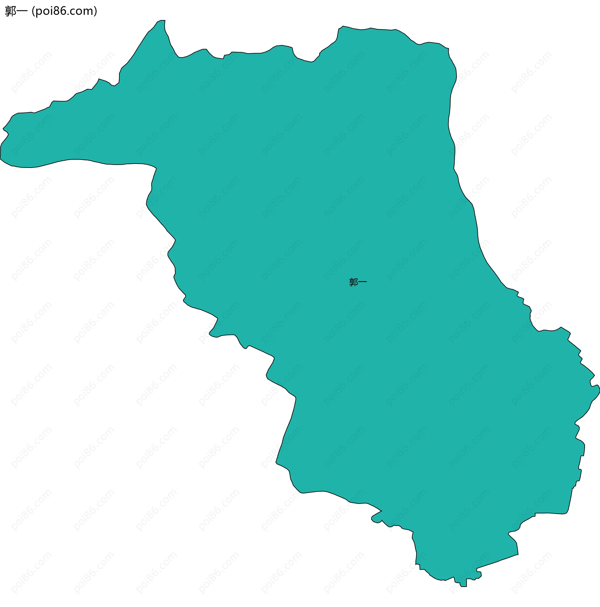 郭一边界地图