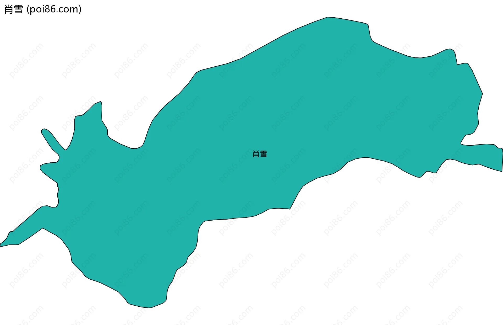 肖雪边界地图
