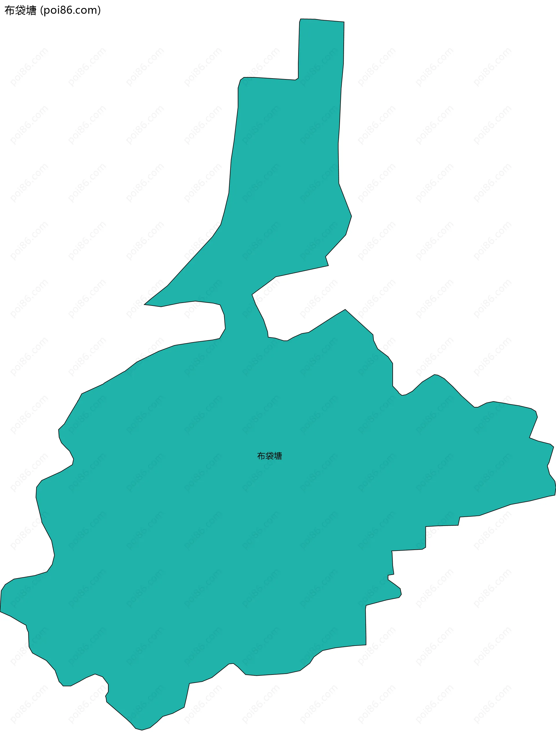 布袋塘边界地图