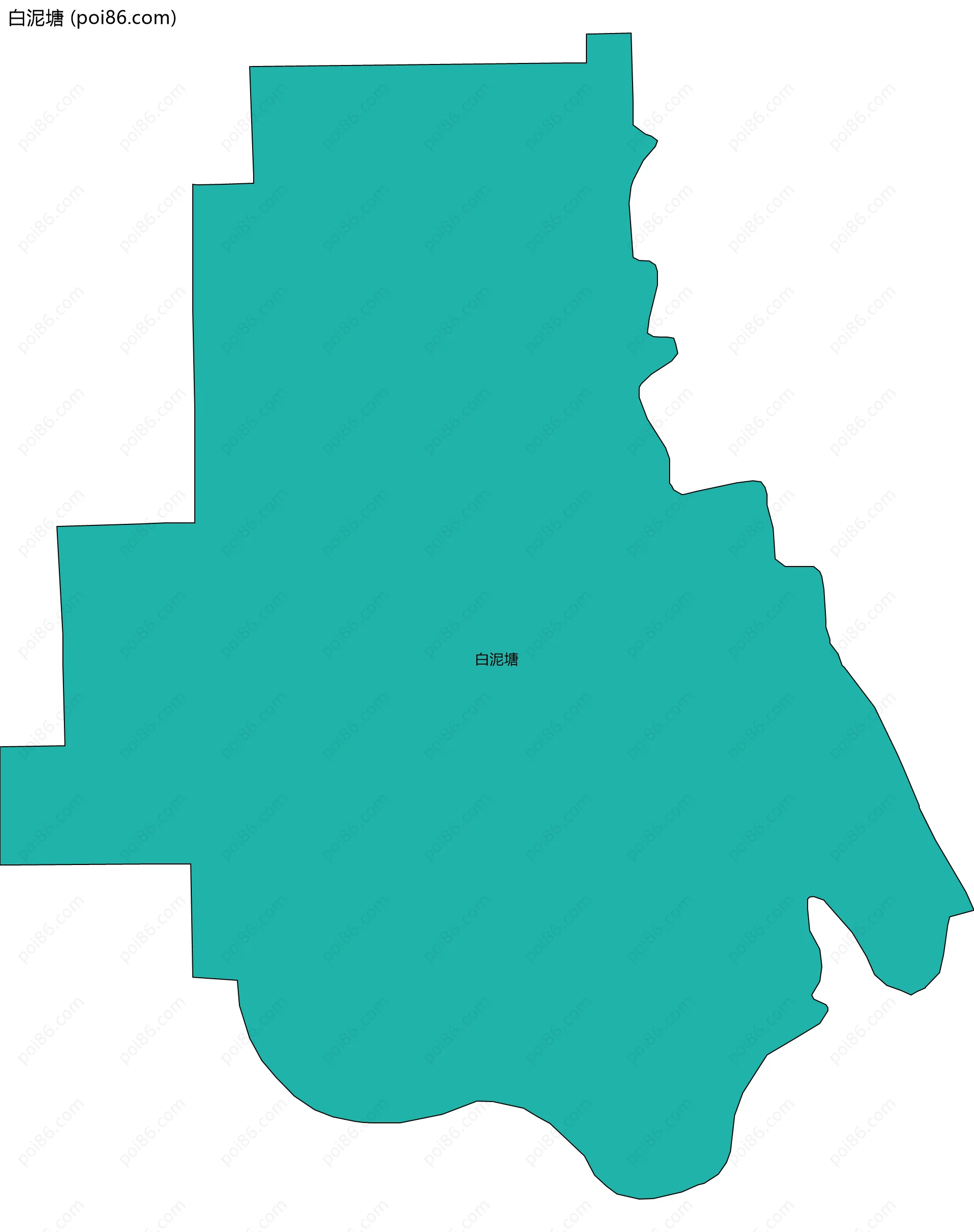 白泥塘边界地图