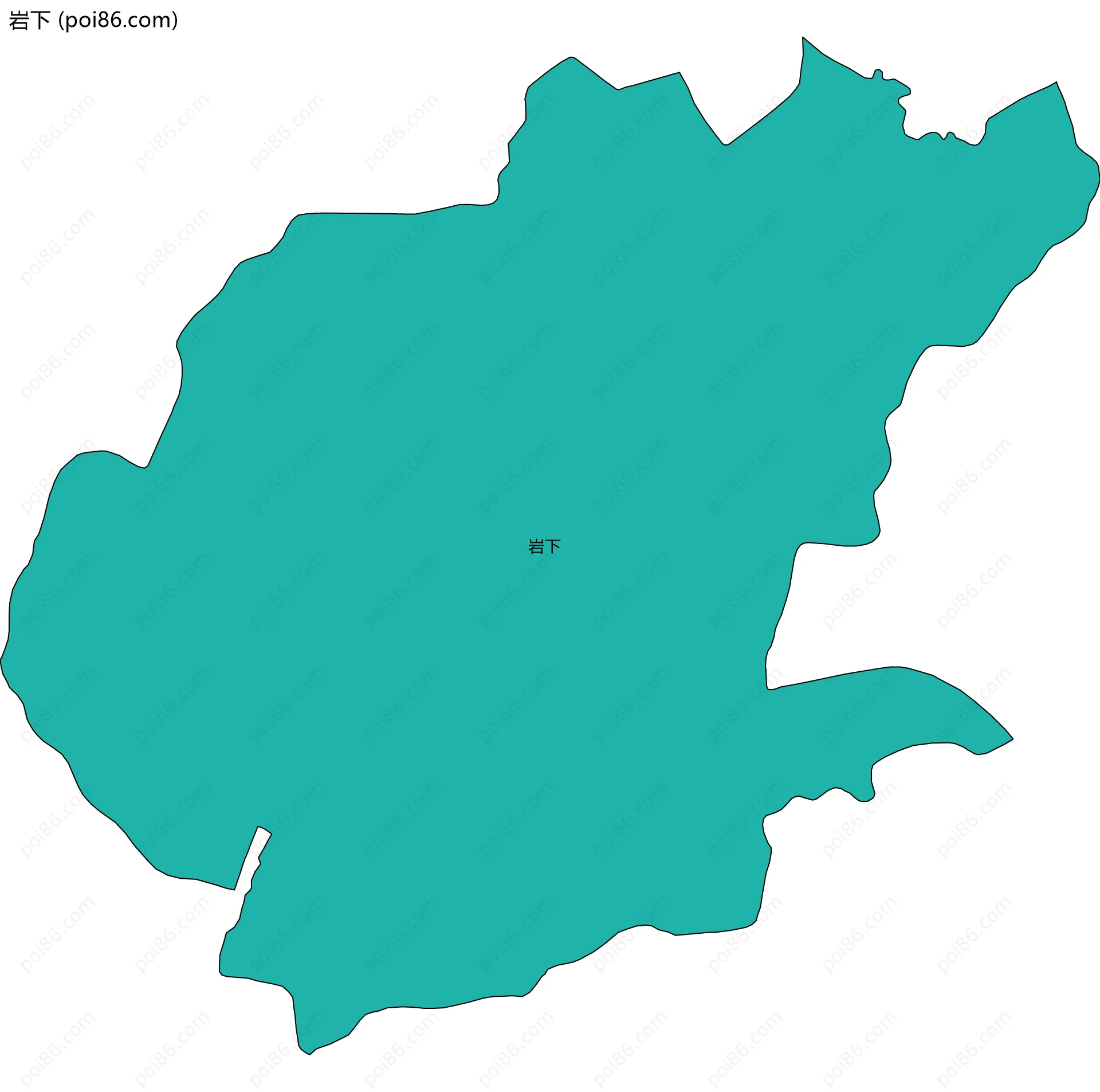 岩下边界地图