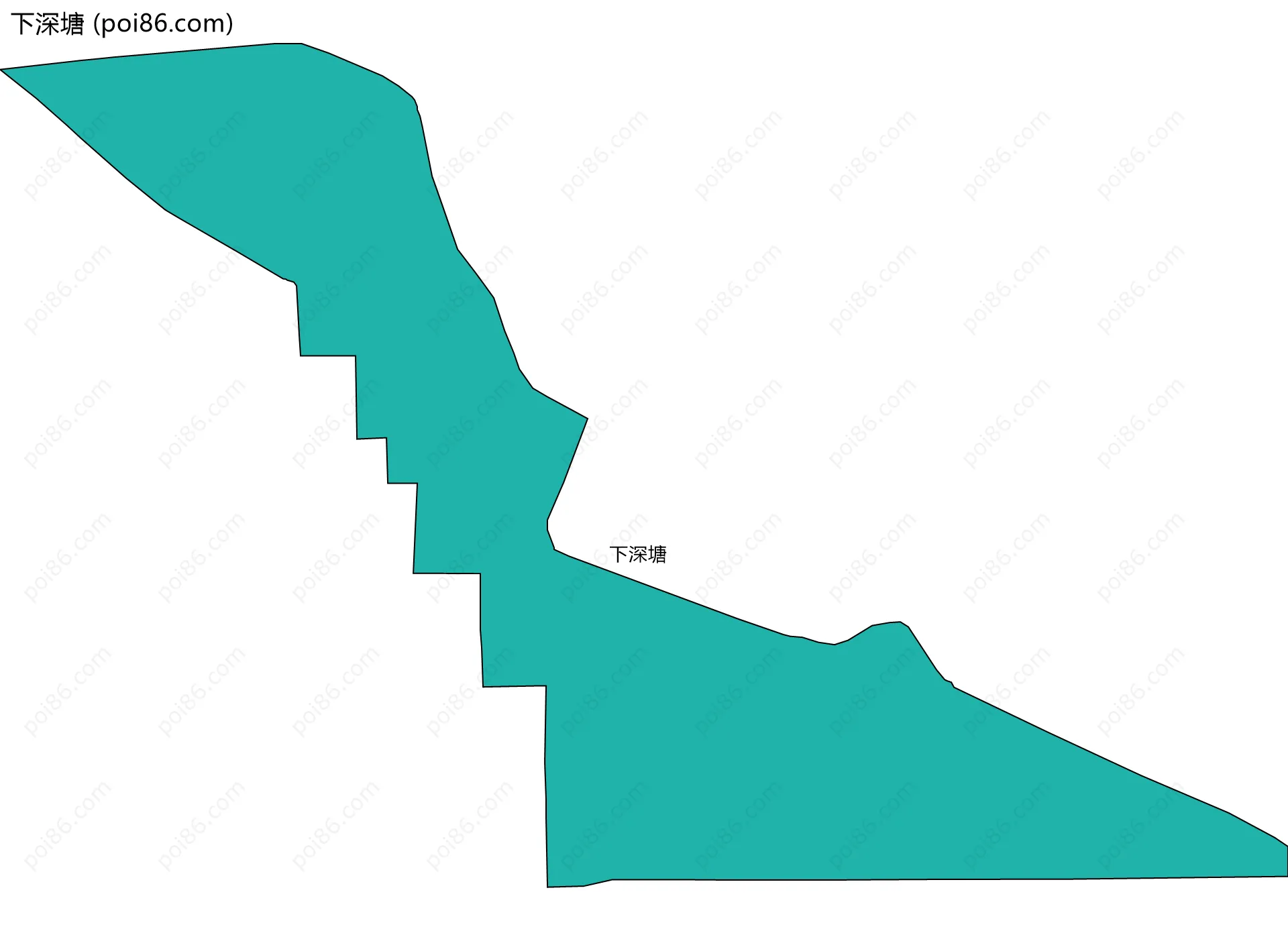 下深塘边界地图