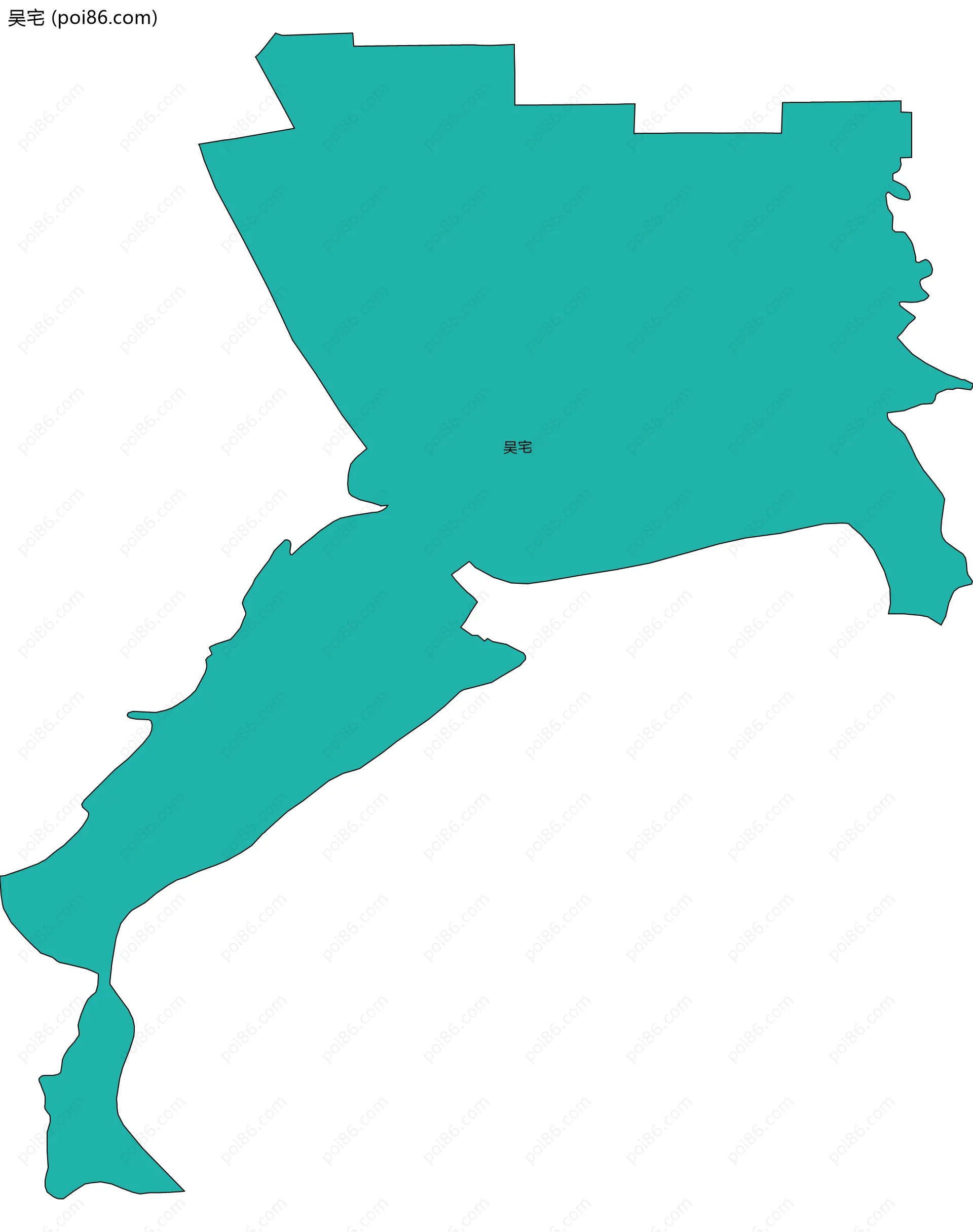 吴宅边界地图