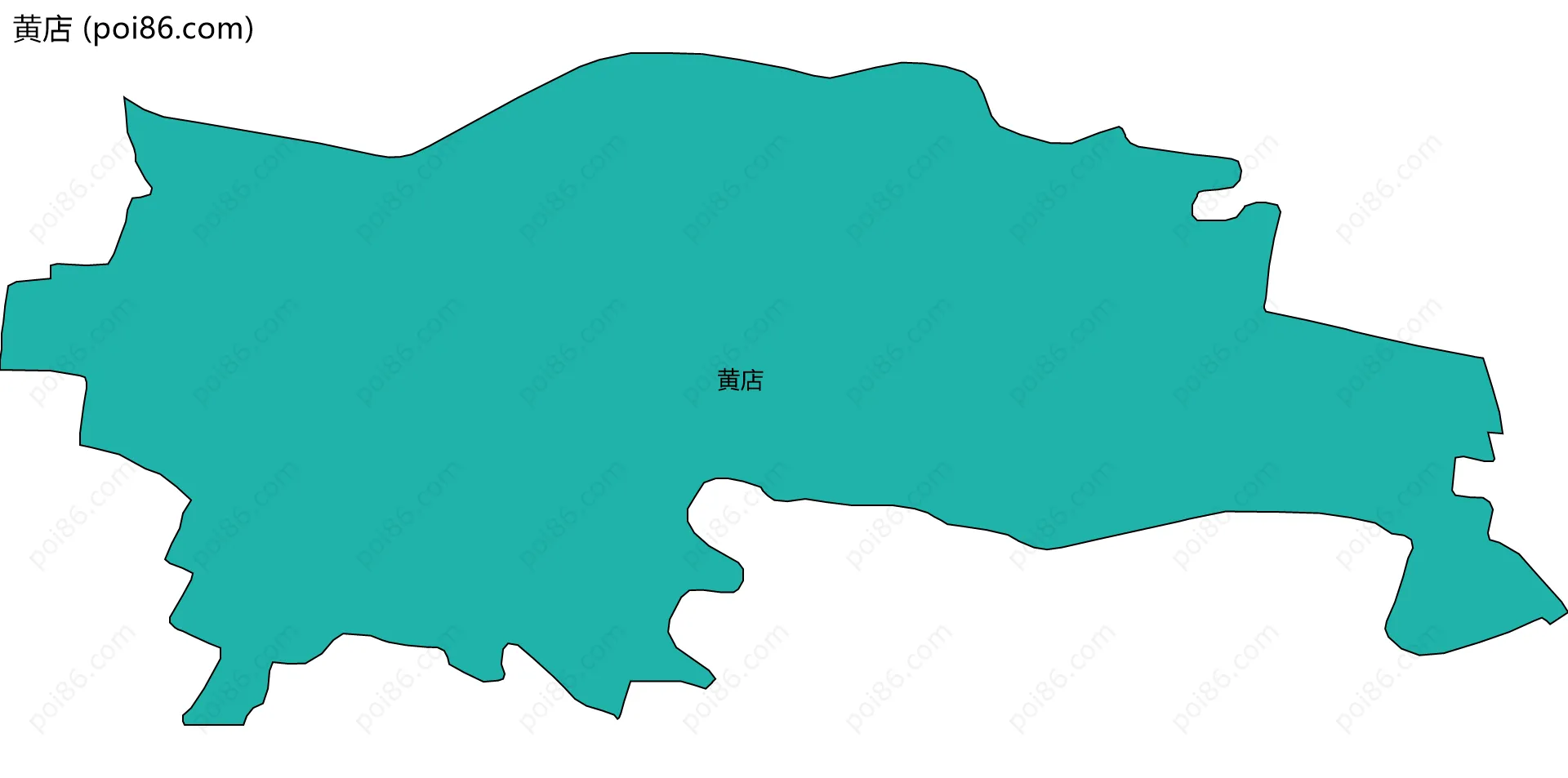 黄店边界地图