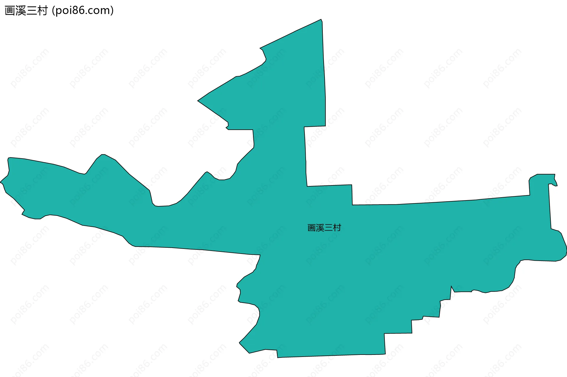画溪三村边界地图