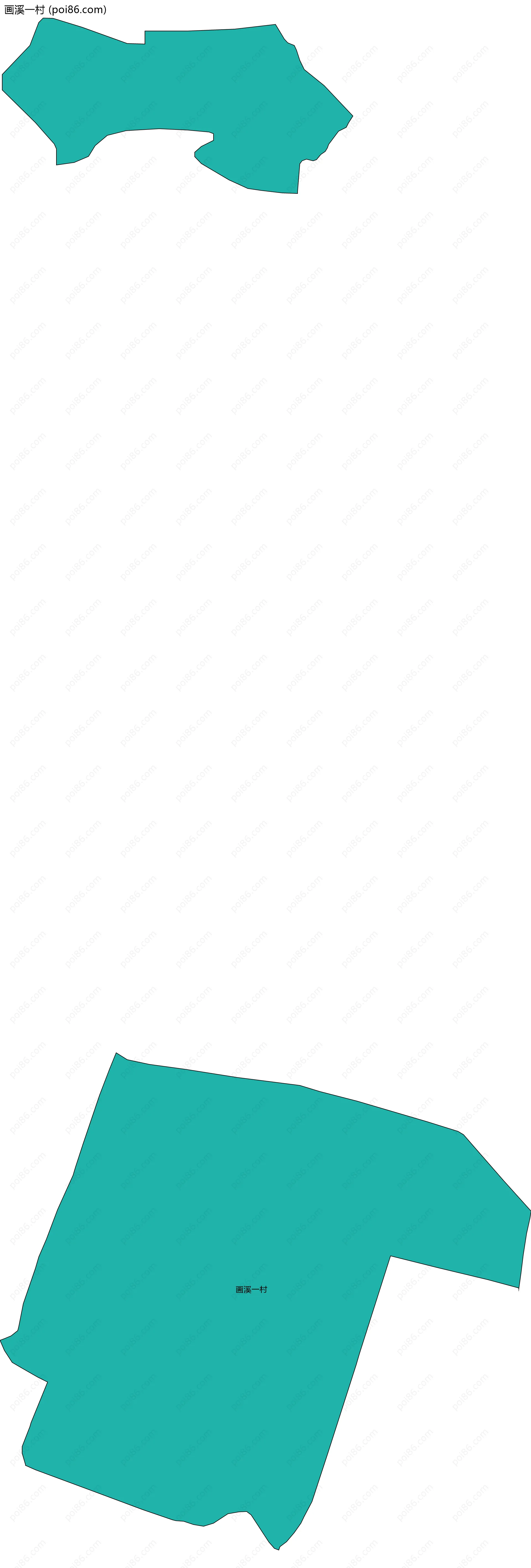 画溪一村边界地图