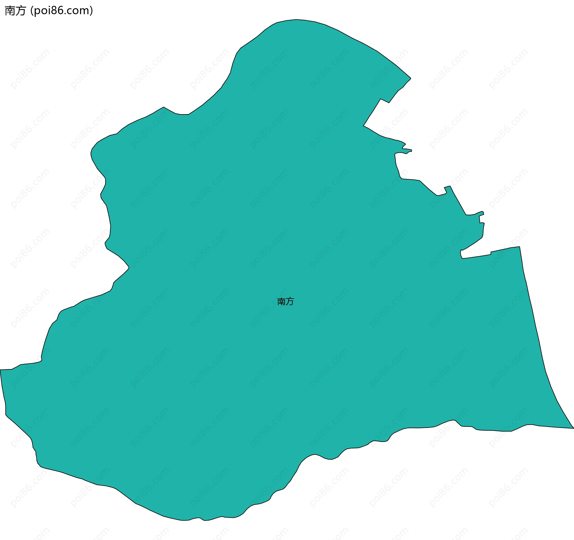 南方边界地图
