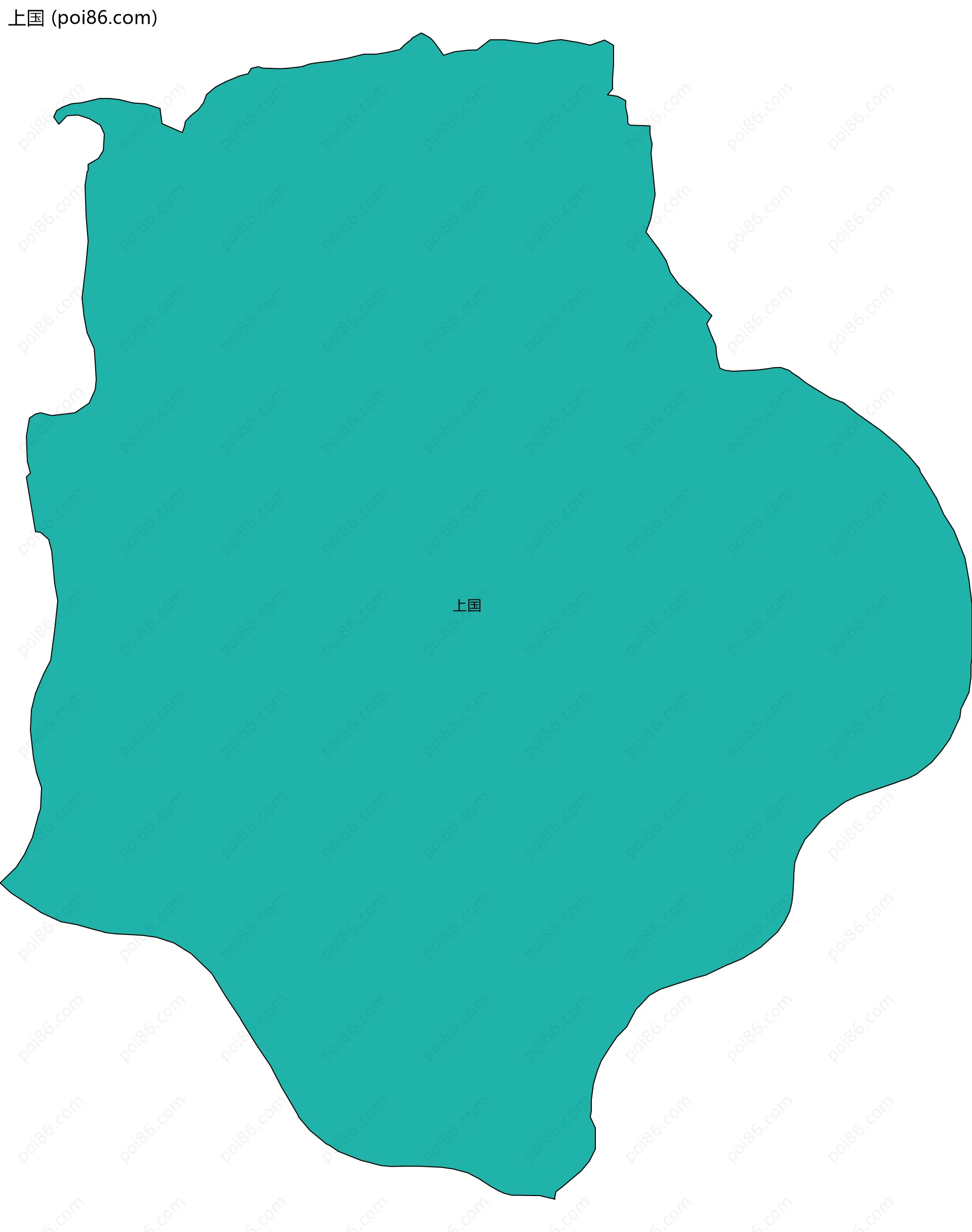 上国边界地图
