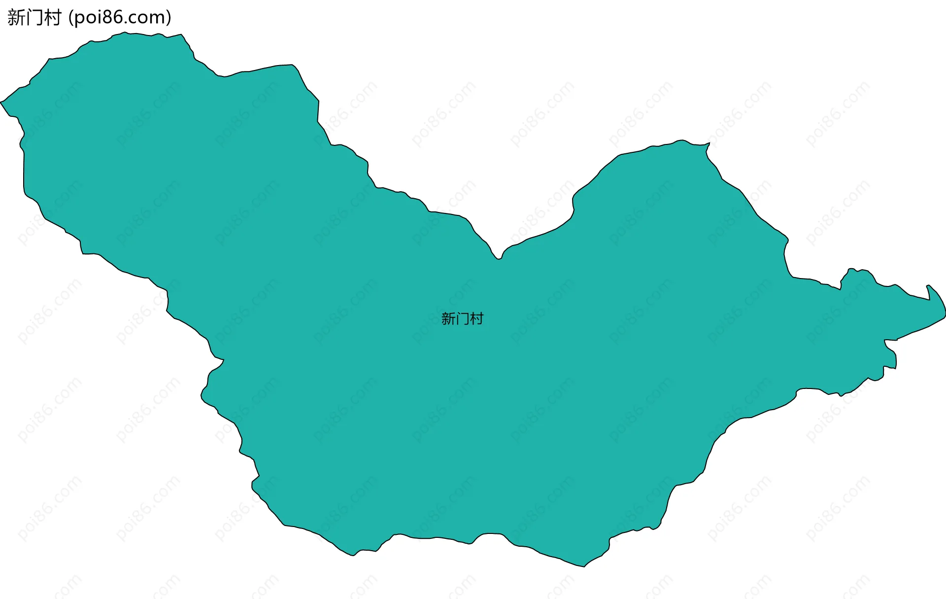 新门村边界地图