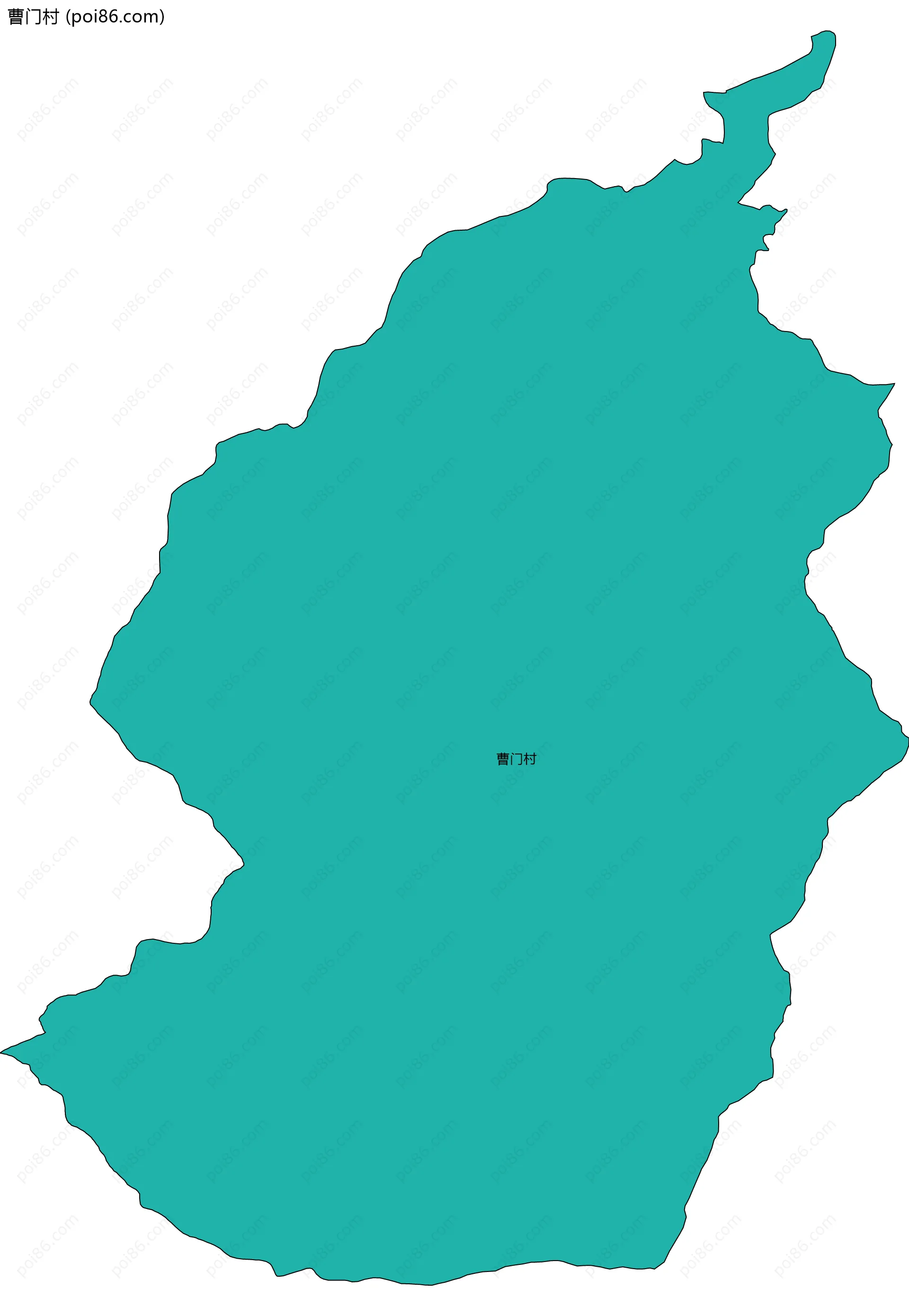 曹门村边界地图