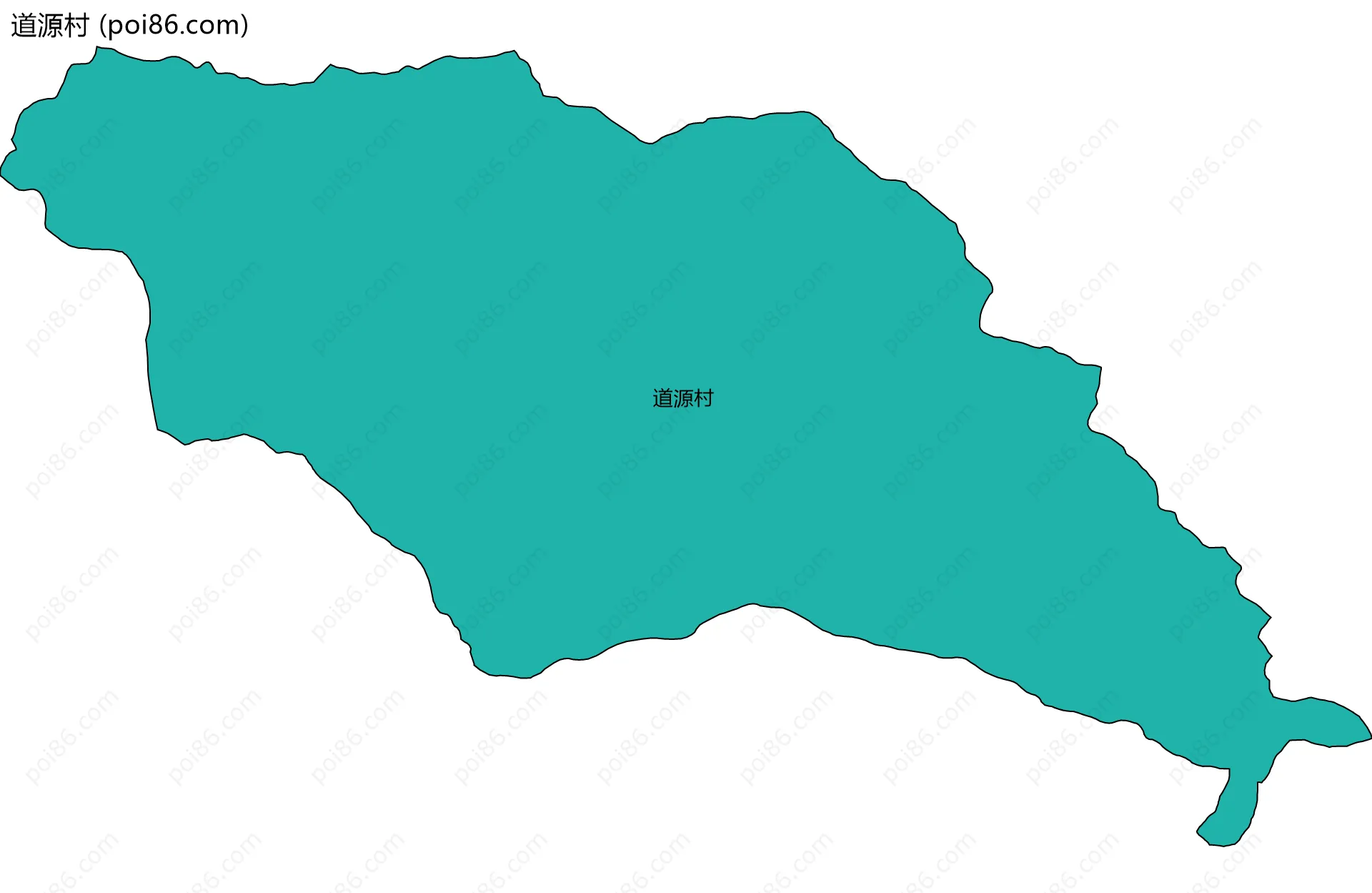 道源村边界地图