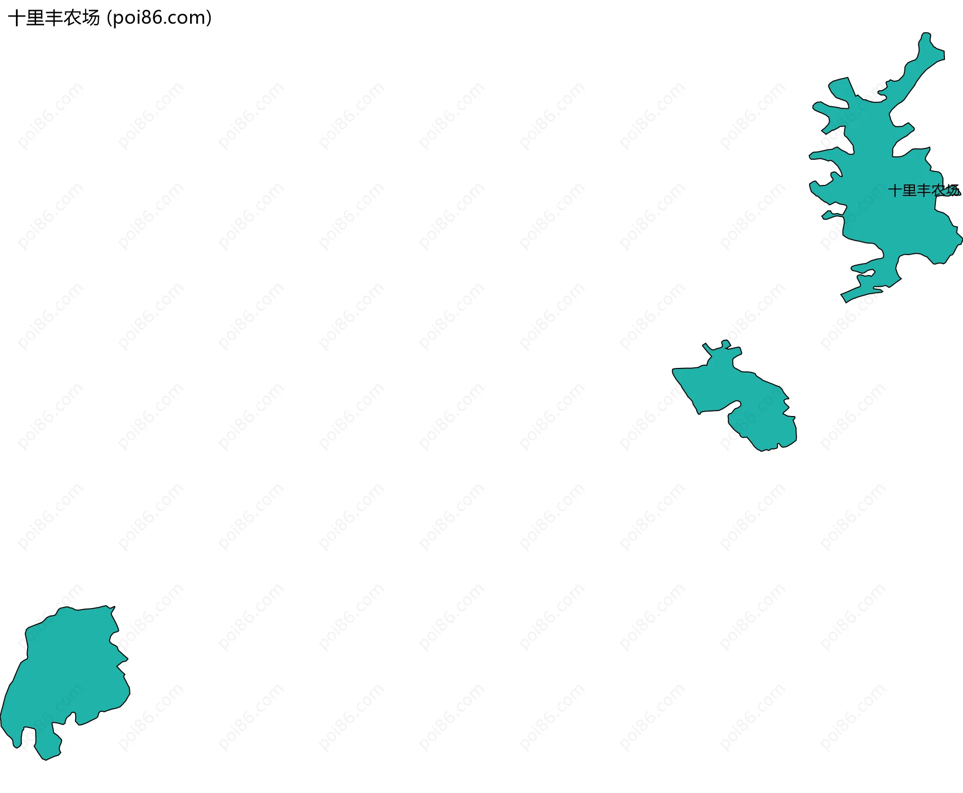十里丰农场边界地图