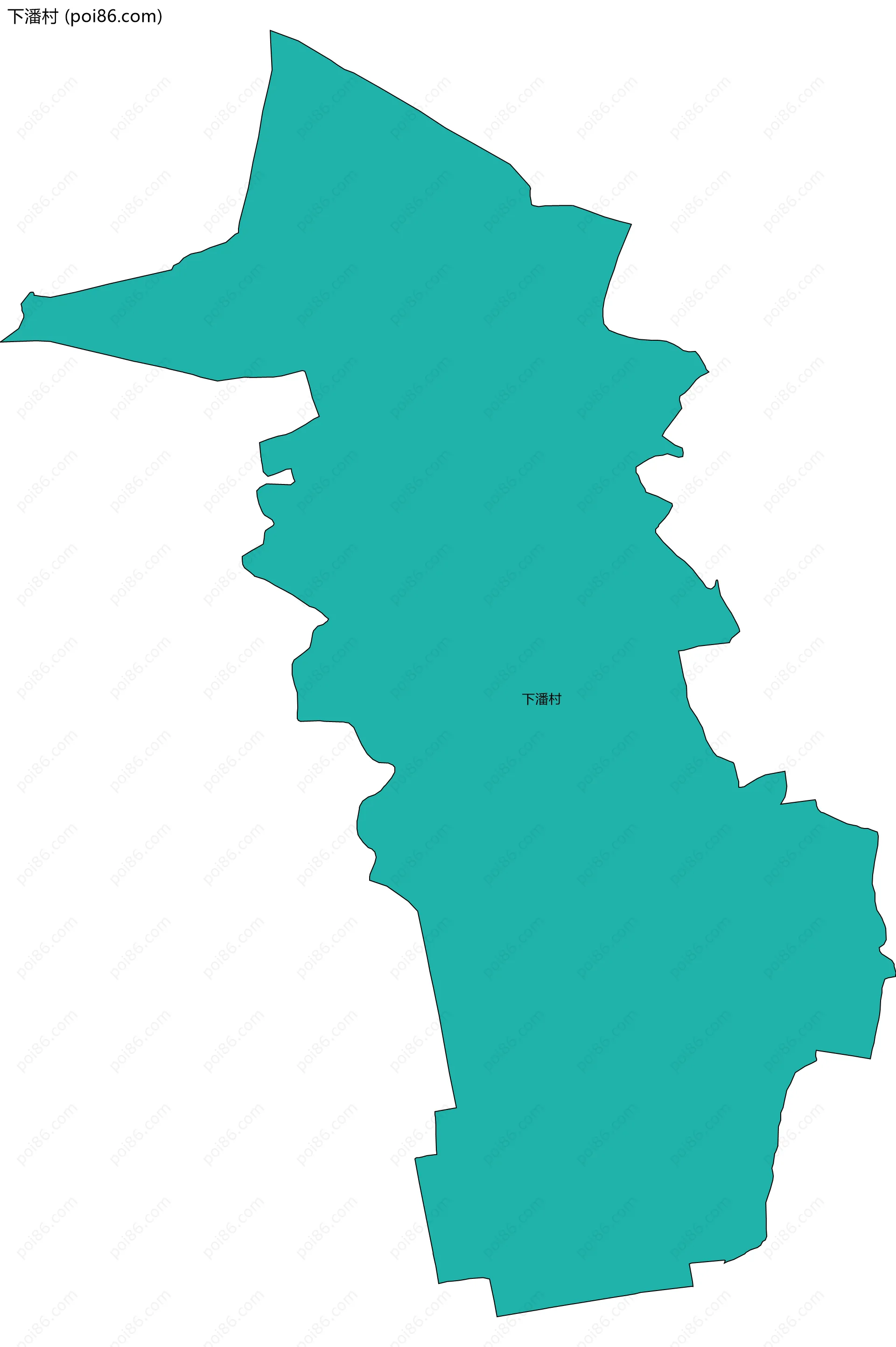 下潘村边界地图