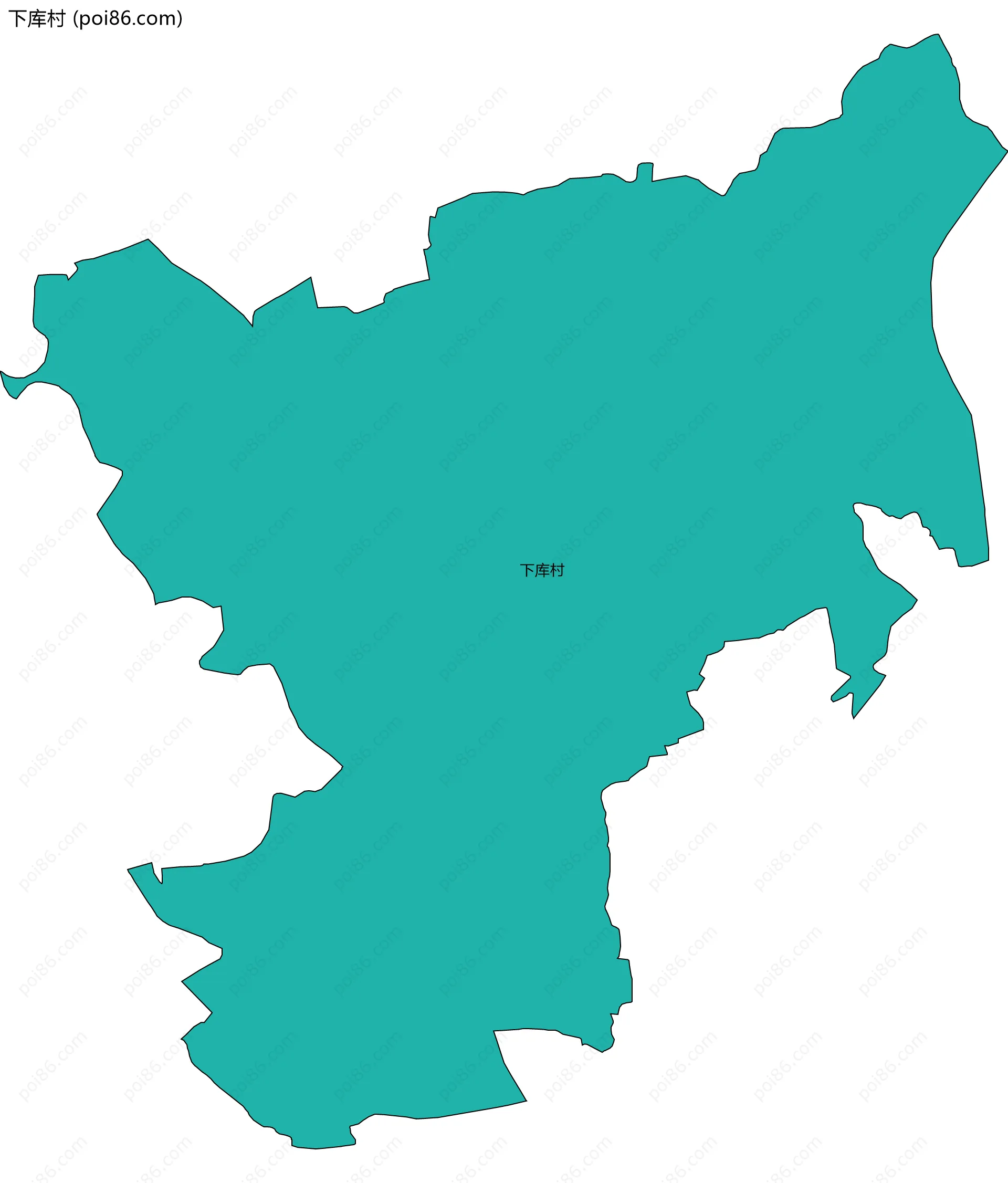 下库村边界地图