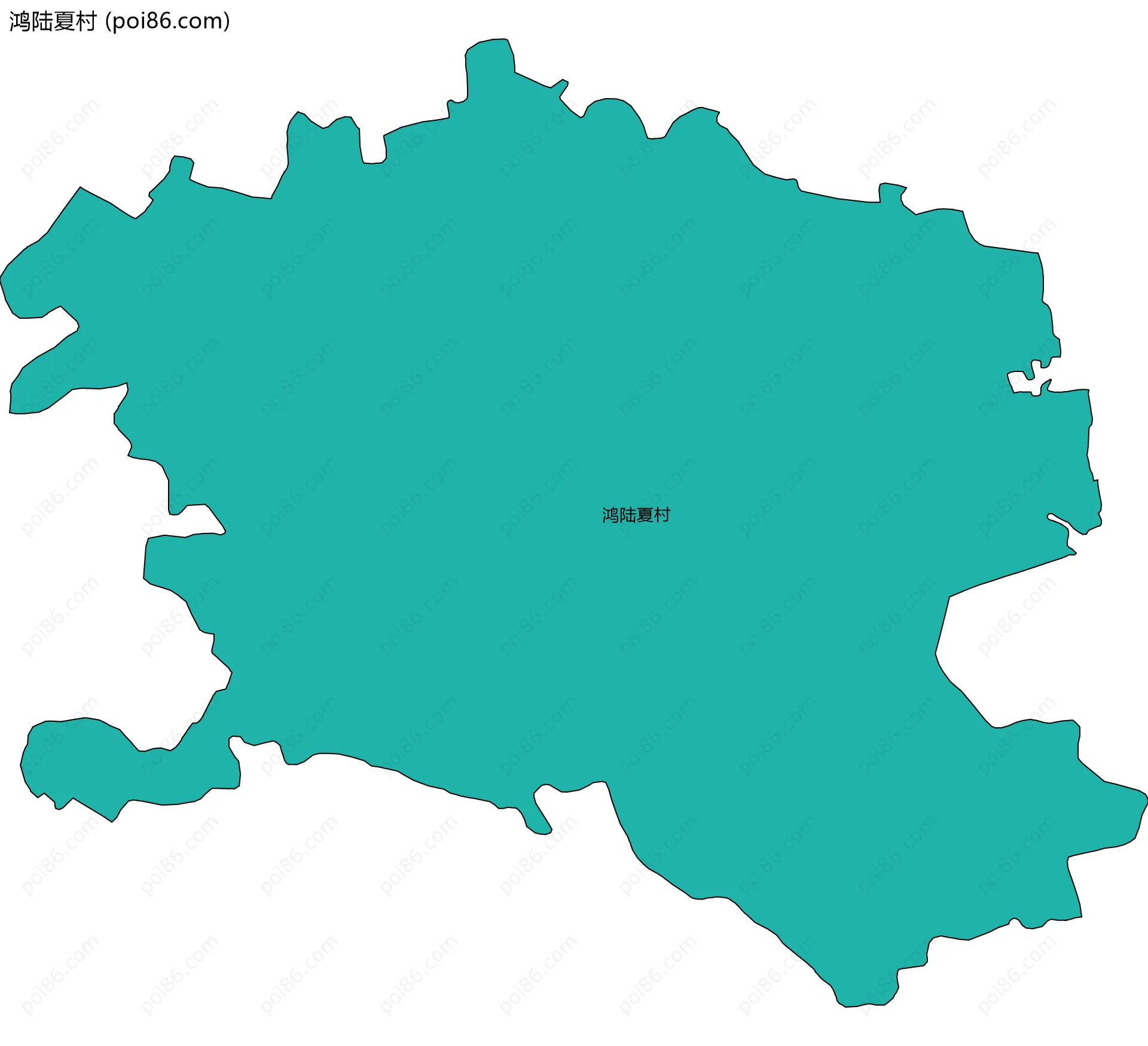 鸿陆夏村边界地图