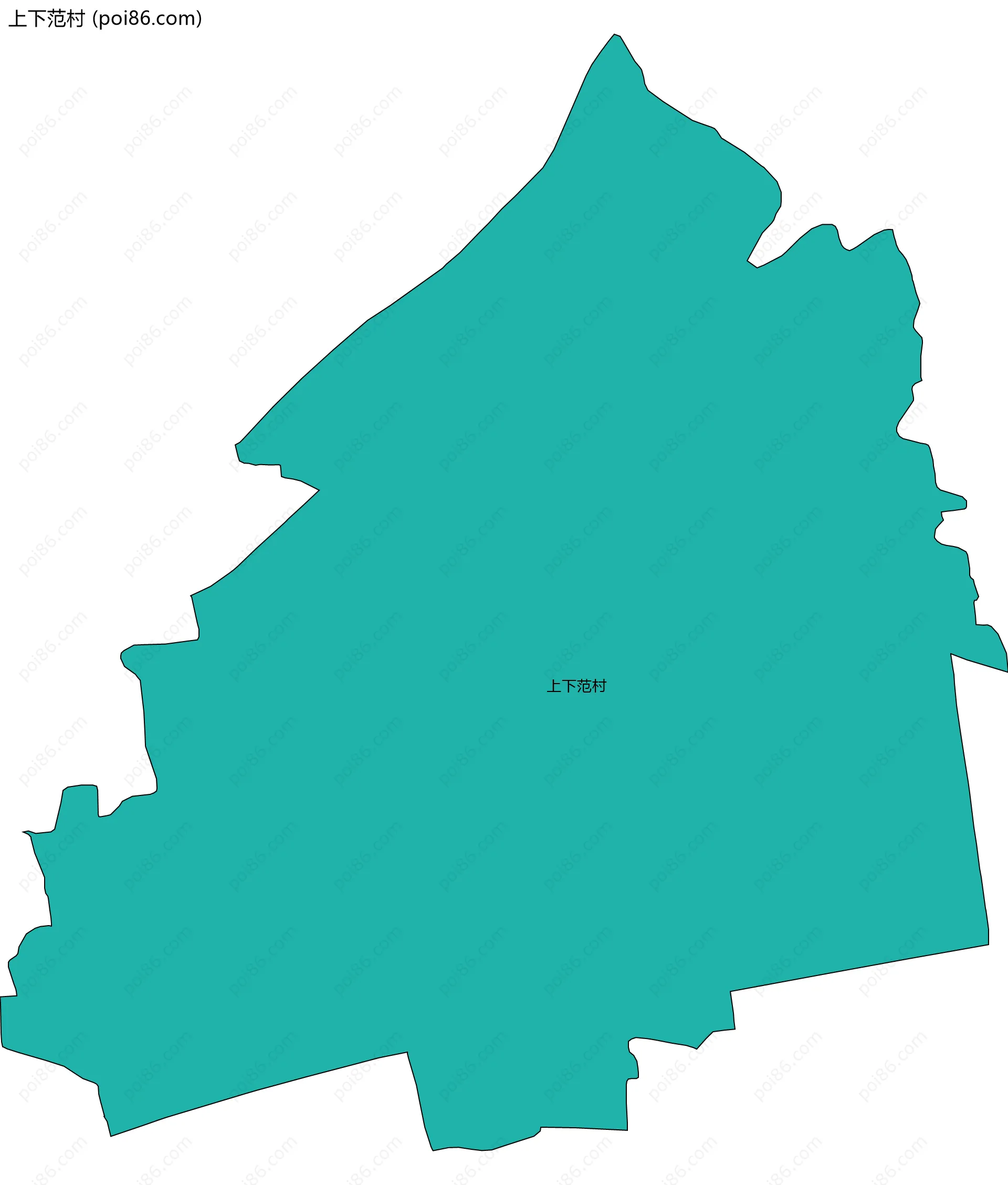 上下范村边界地图