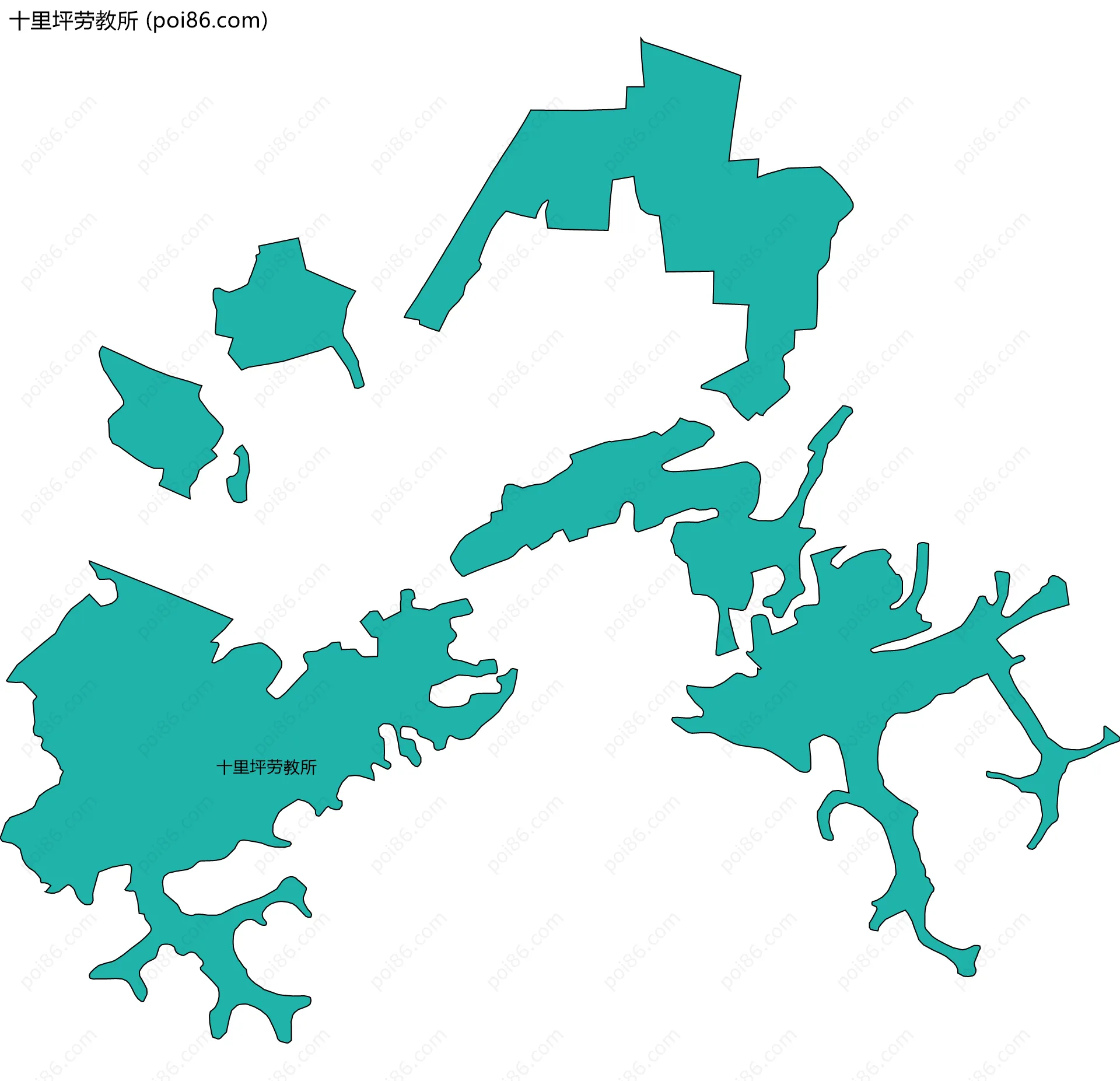 十里坪劳教所边界地图