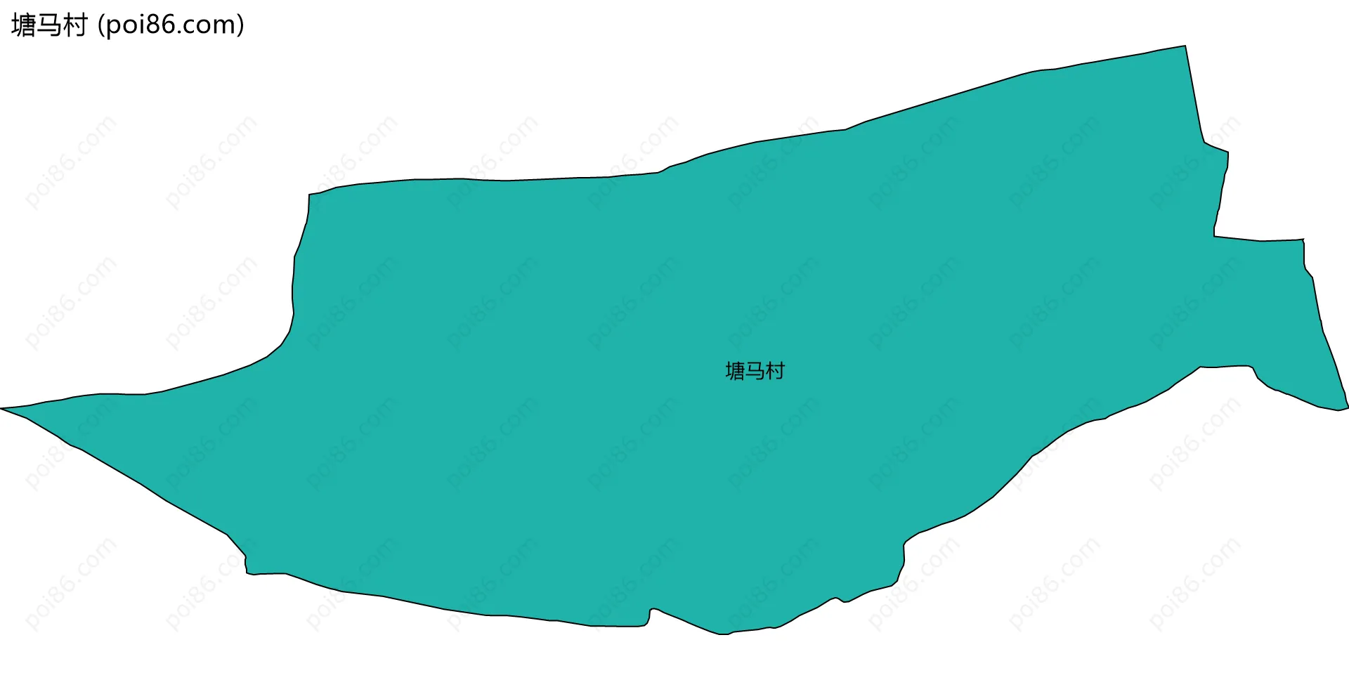 塘马村边界地图