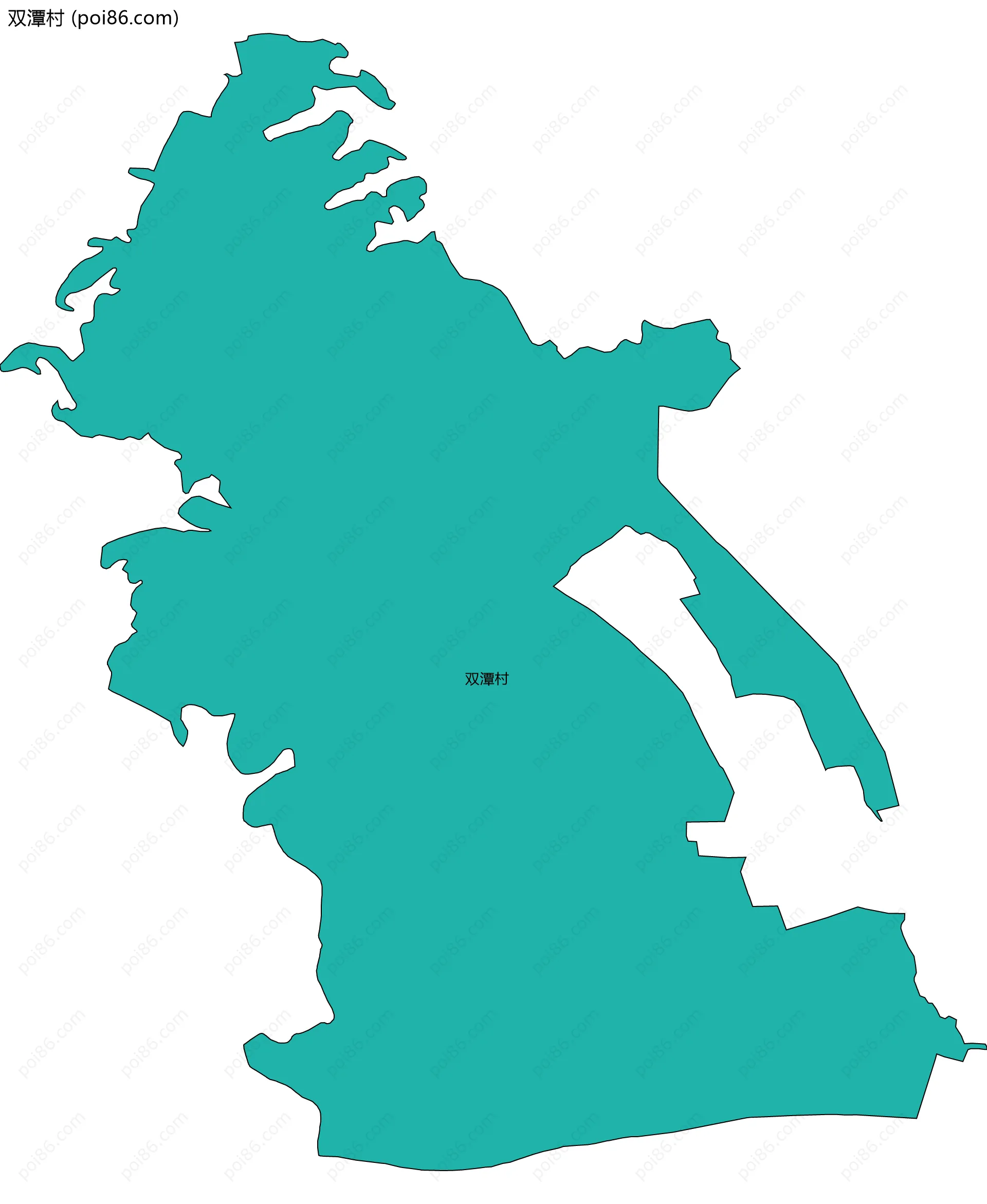 双潭村边界地图