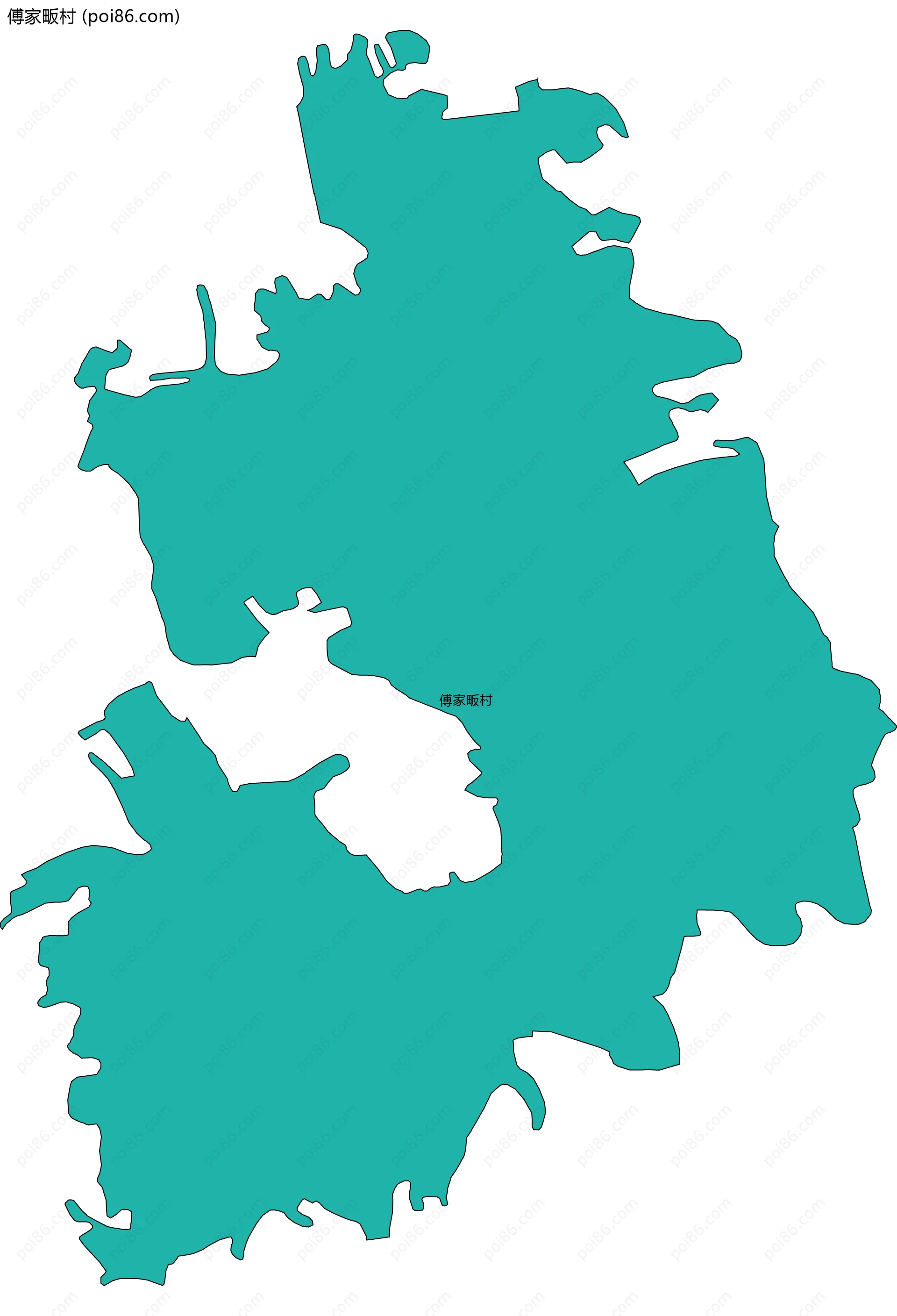 傅家畈村边界地图