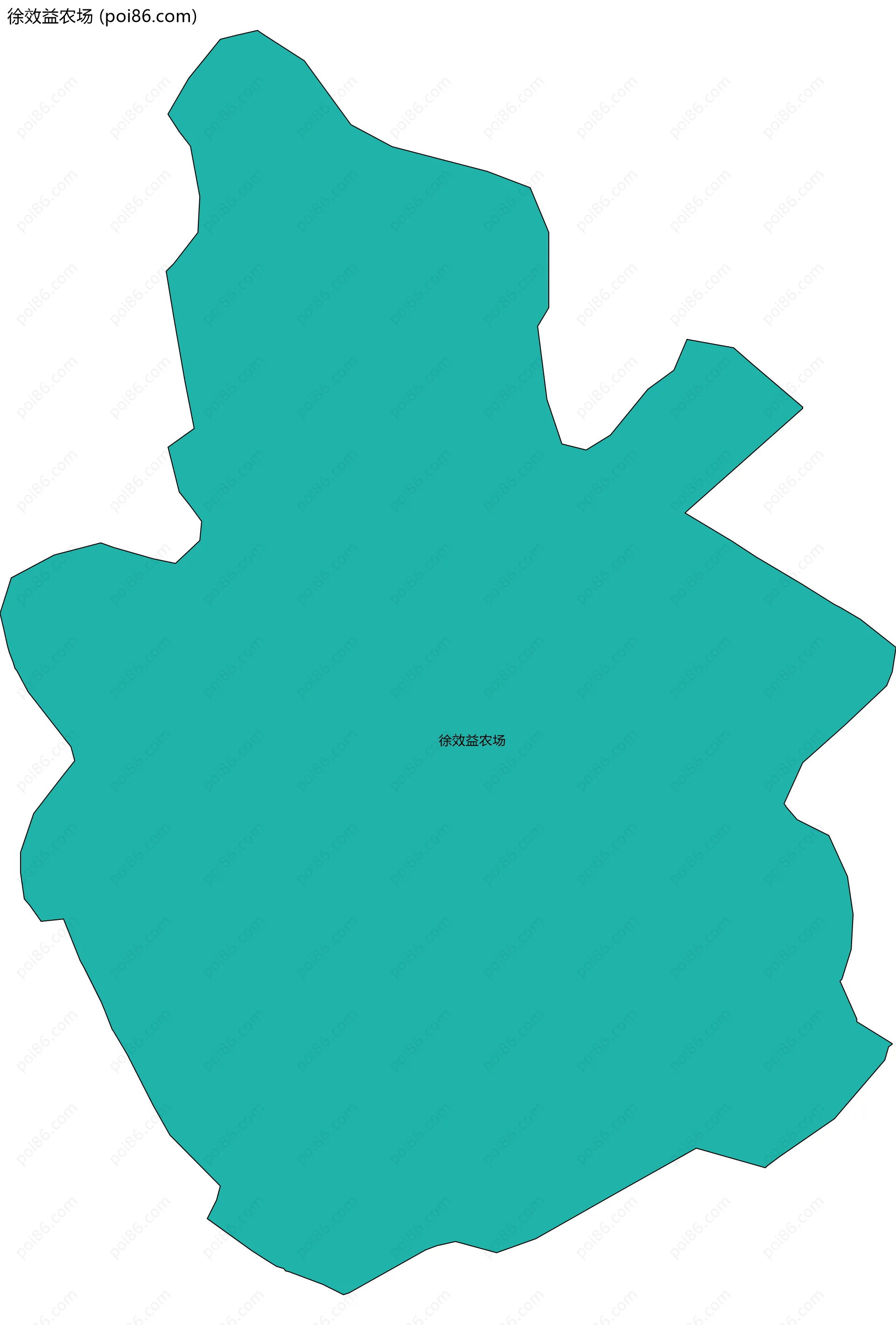 徐效益农场边界地图