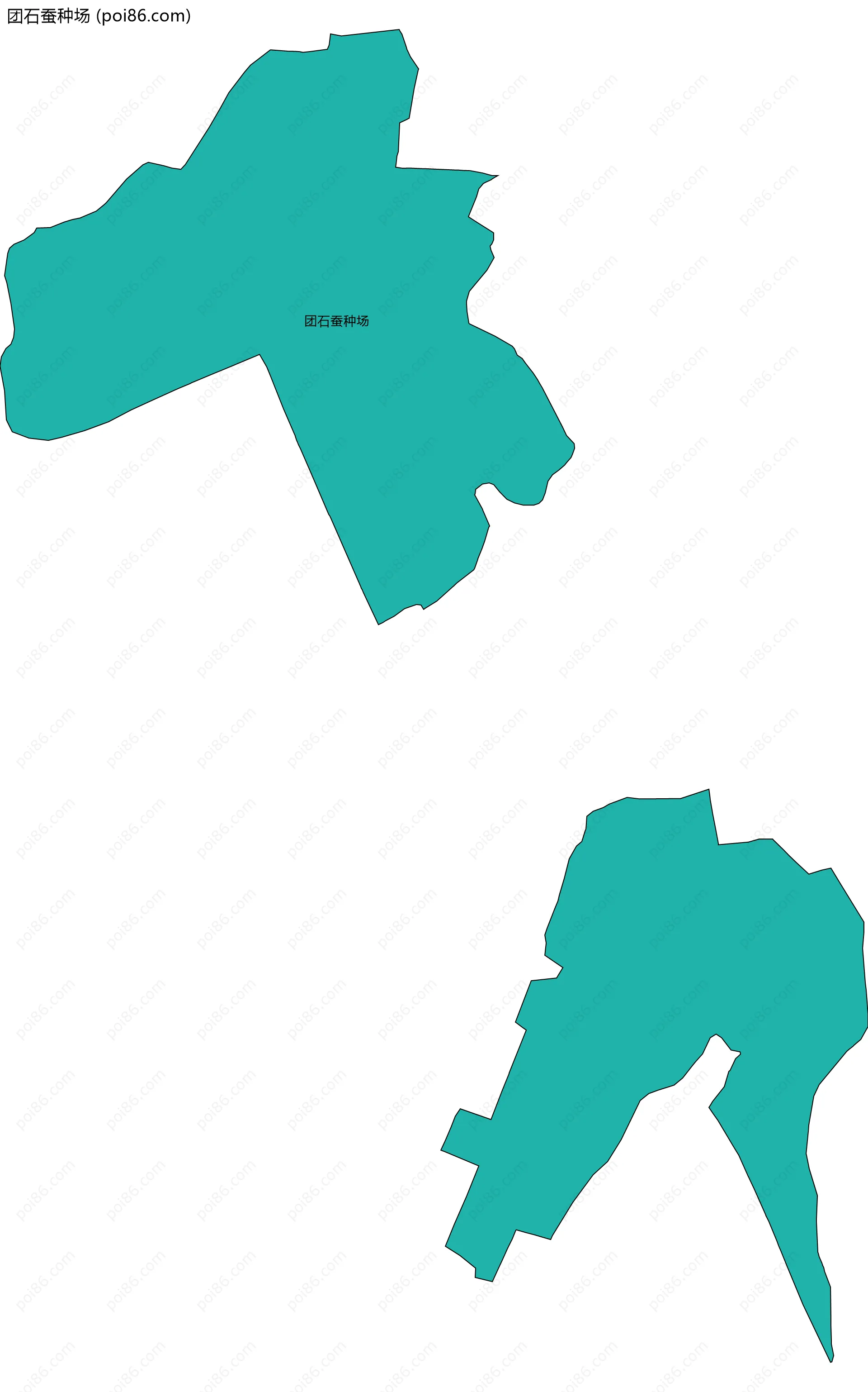 团石蚕种场边界地图