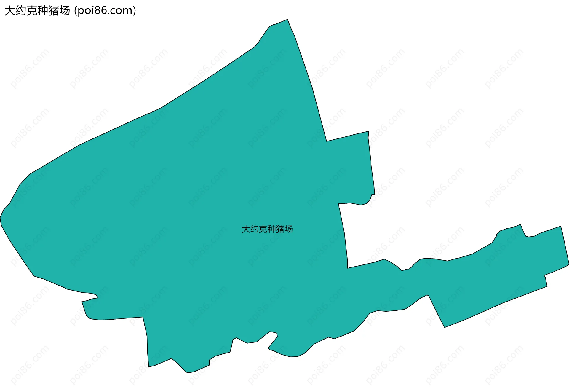 大约克种猪场边界地图