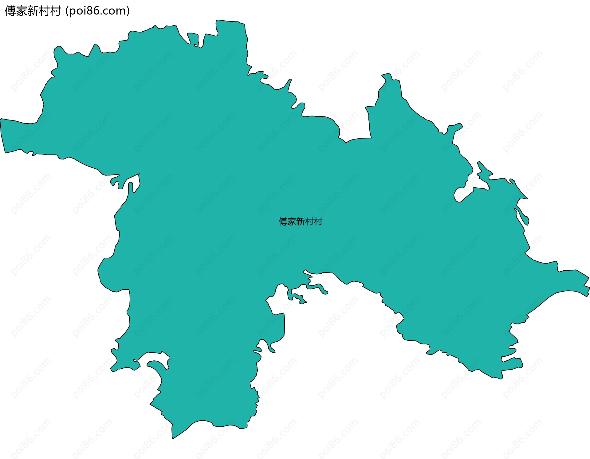 傅家新村村边界地图