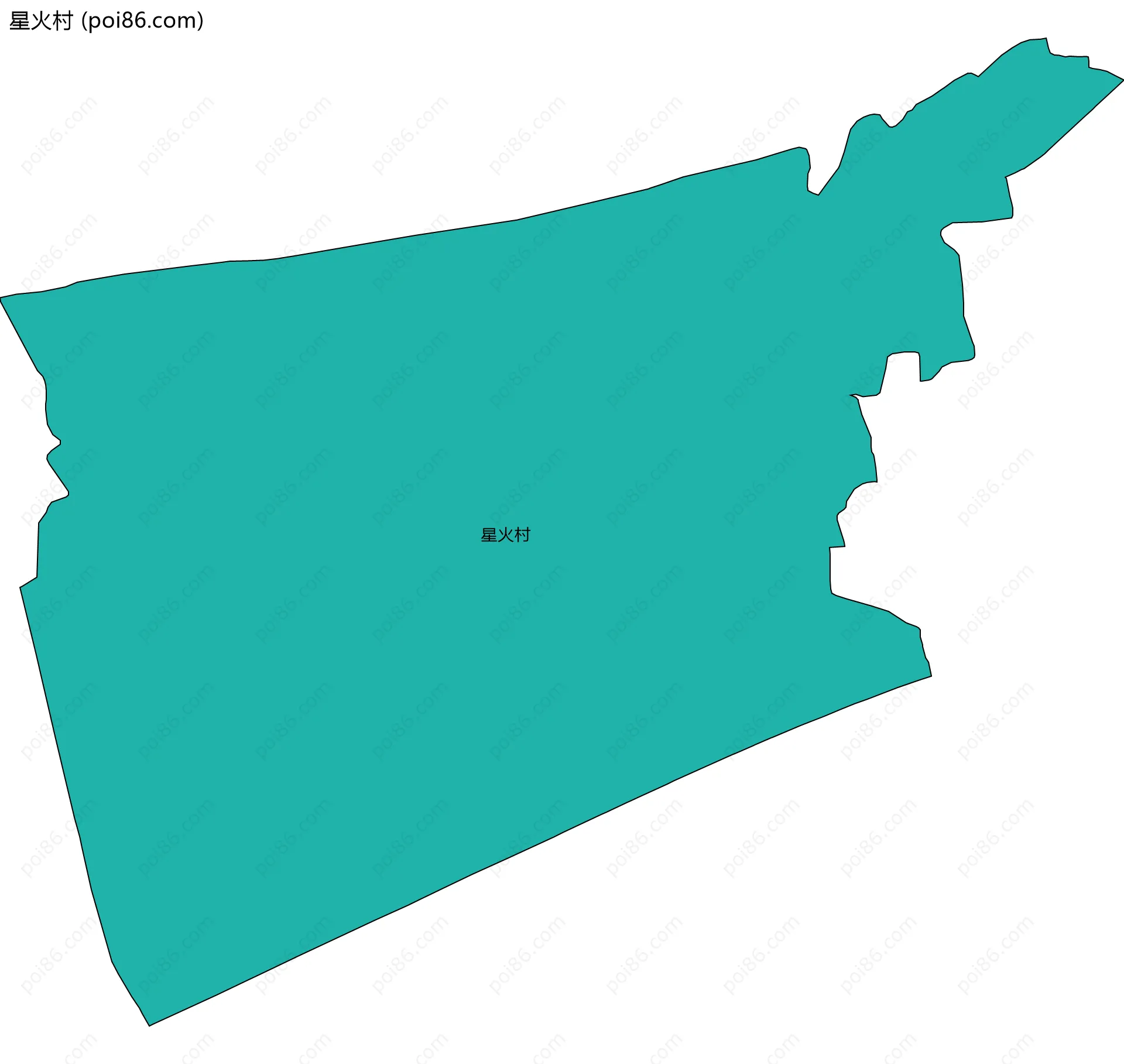 星火村边界地图