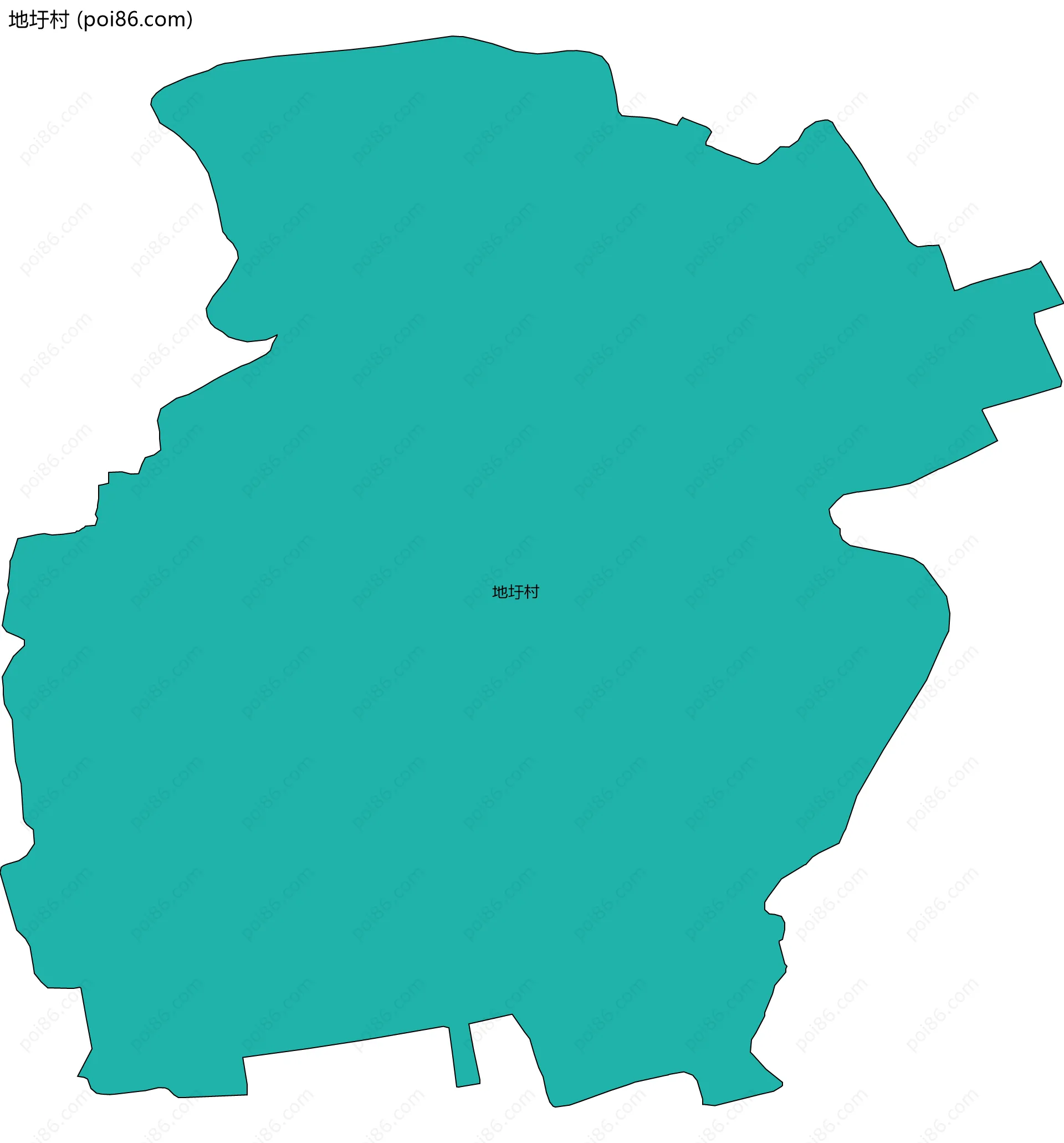 地圩村边界地图