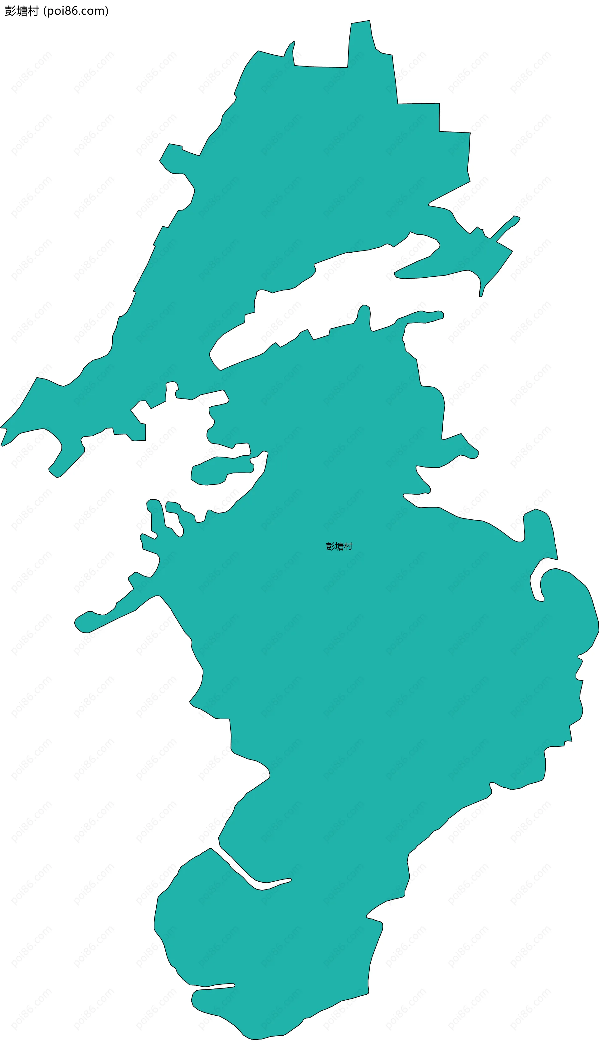 彭塘村边界地图