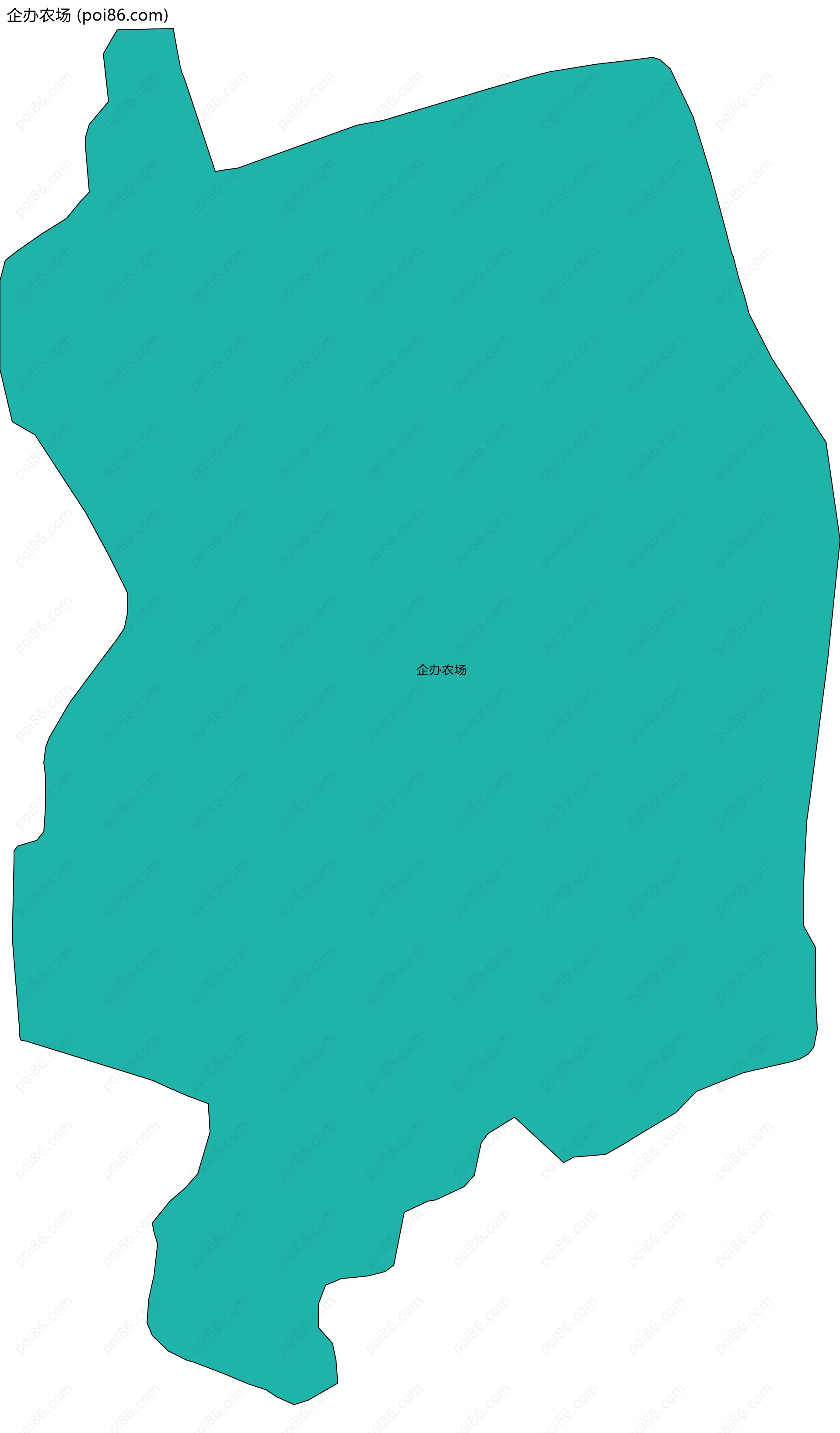 企办农场边界地图