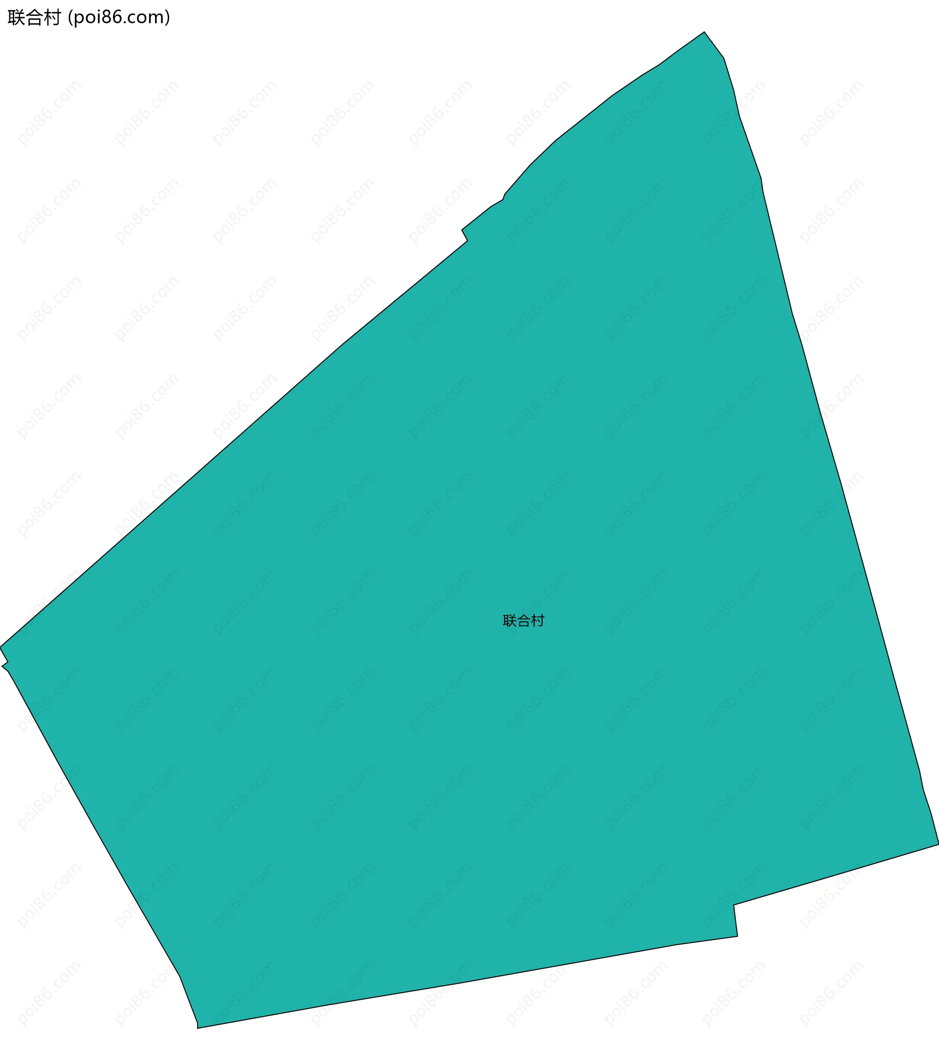 联合村边界地图