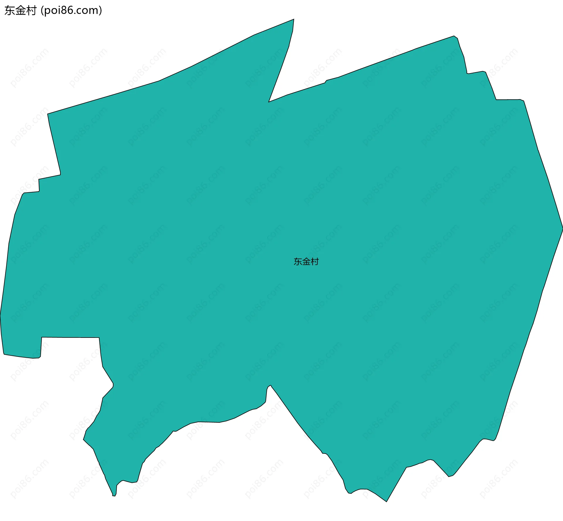 东金村边界地图