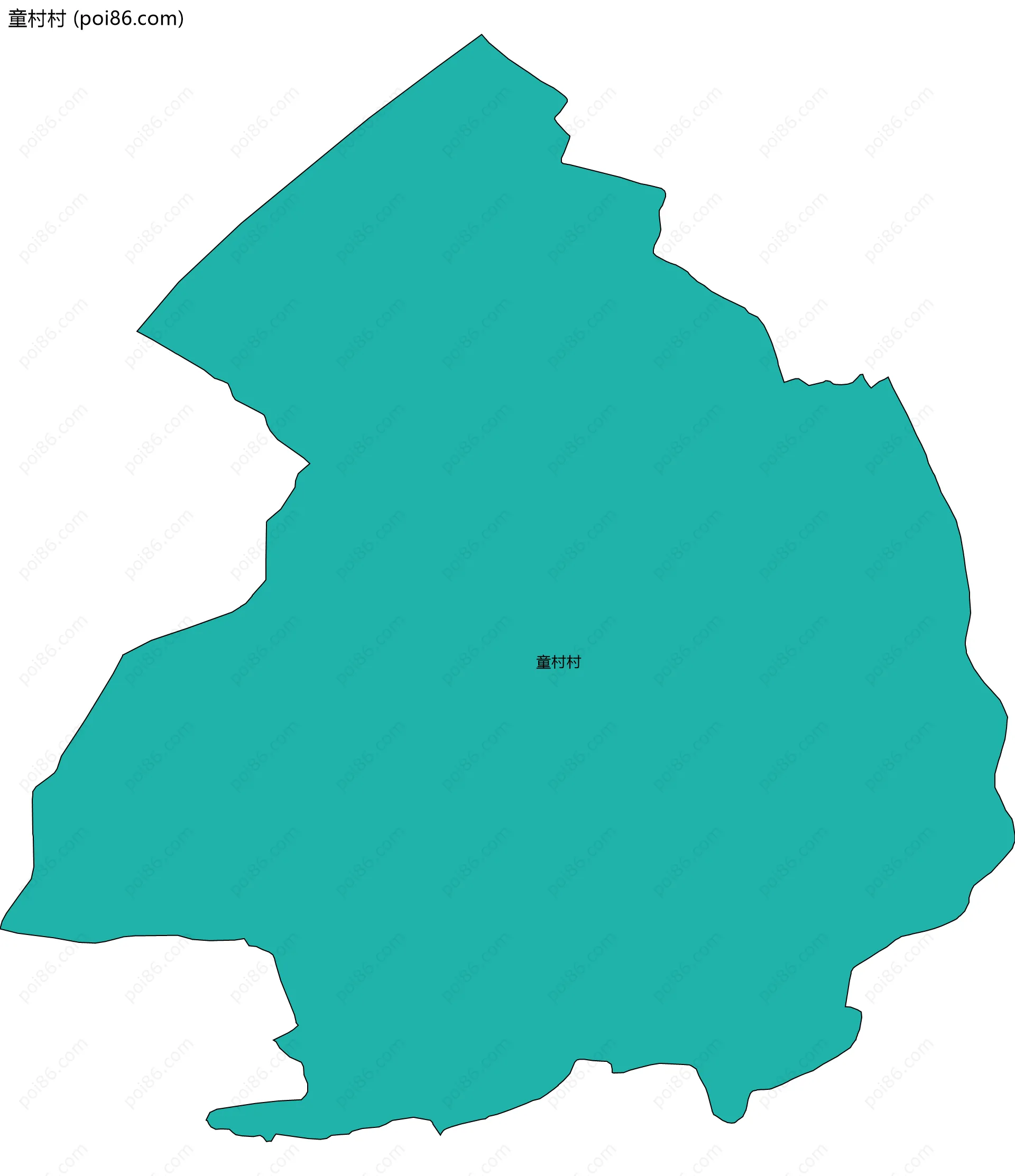 童村村边界地图