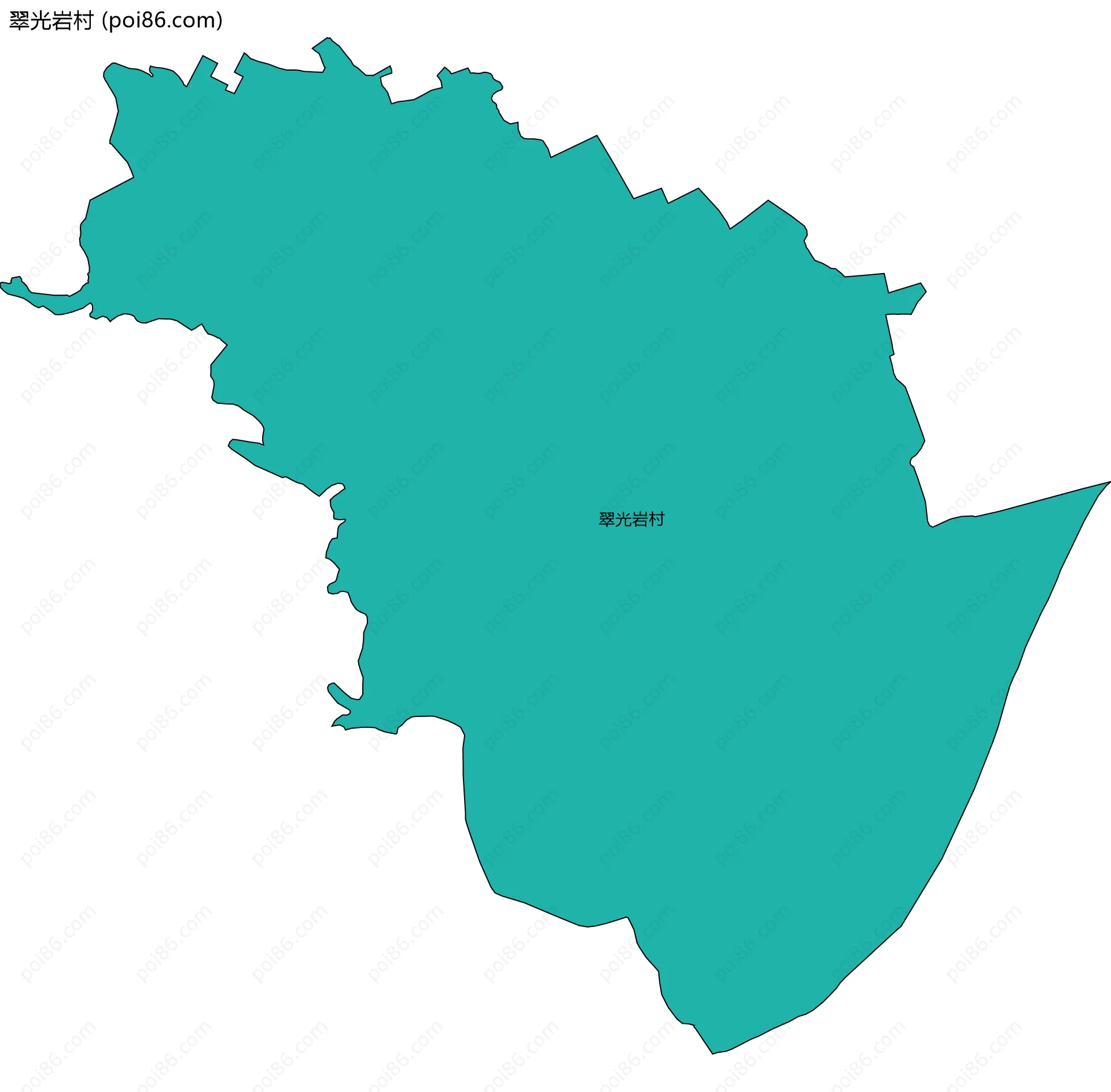 翠光岩村边界地图