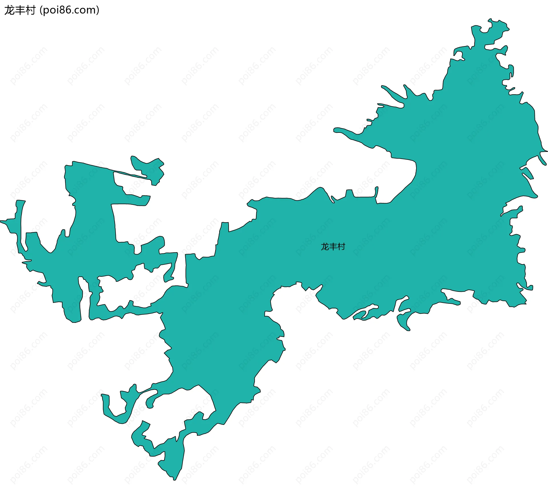 龙丰村边界地图