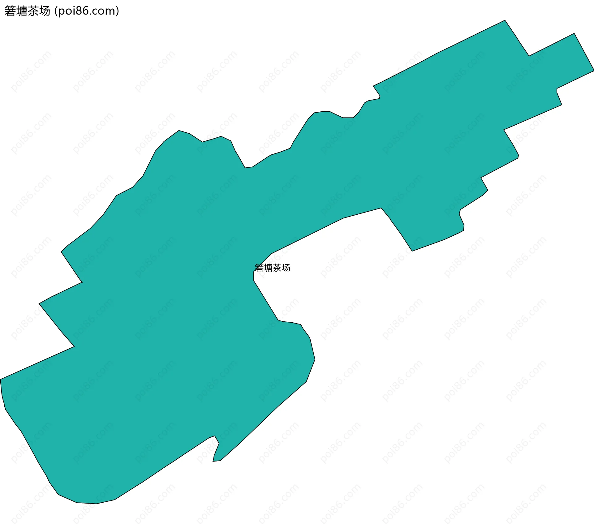箬塘茶场边界地图