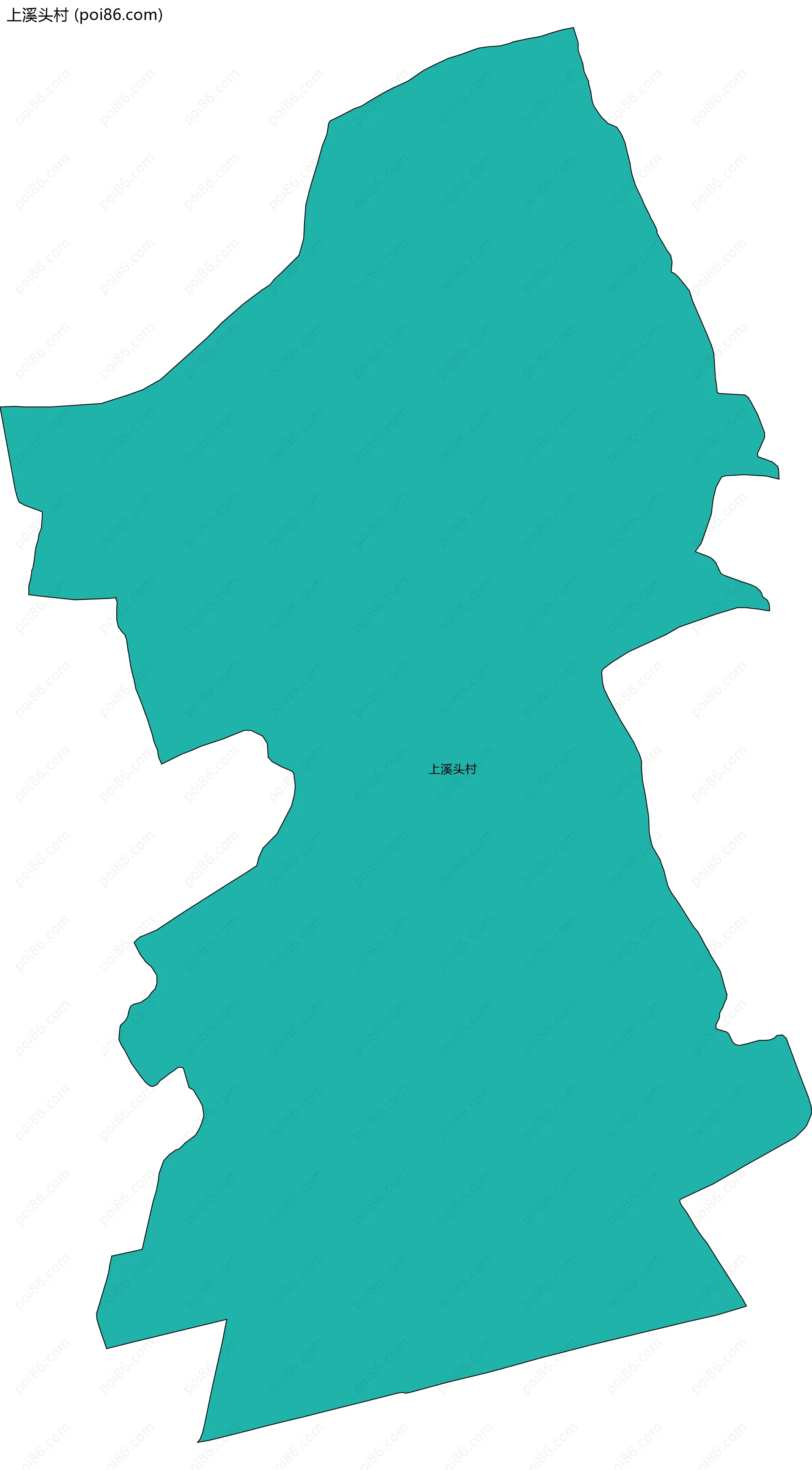 上溪头村边界地图