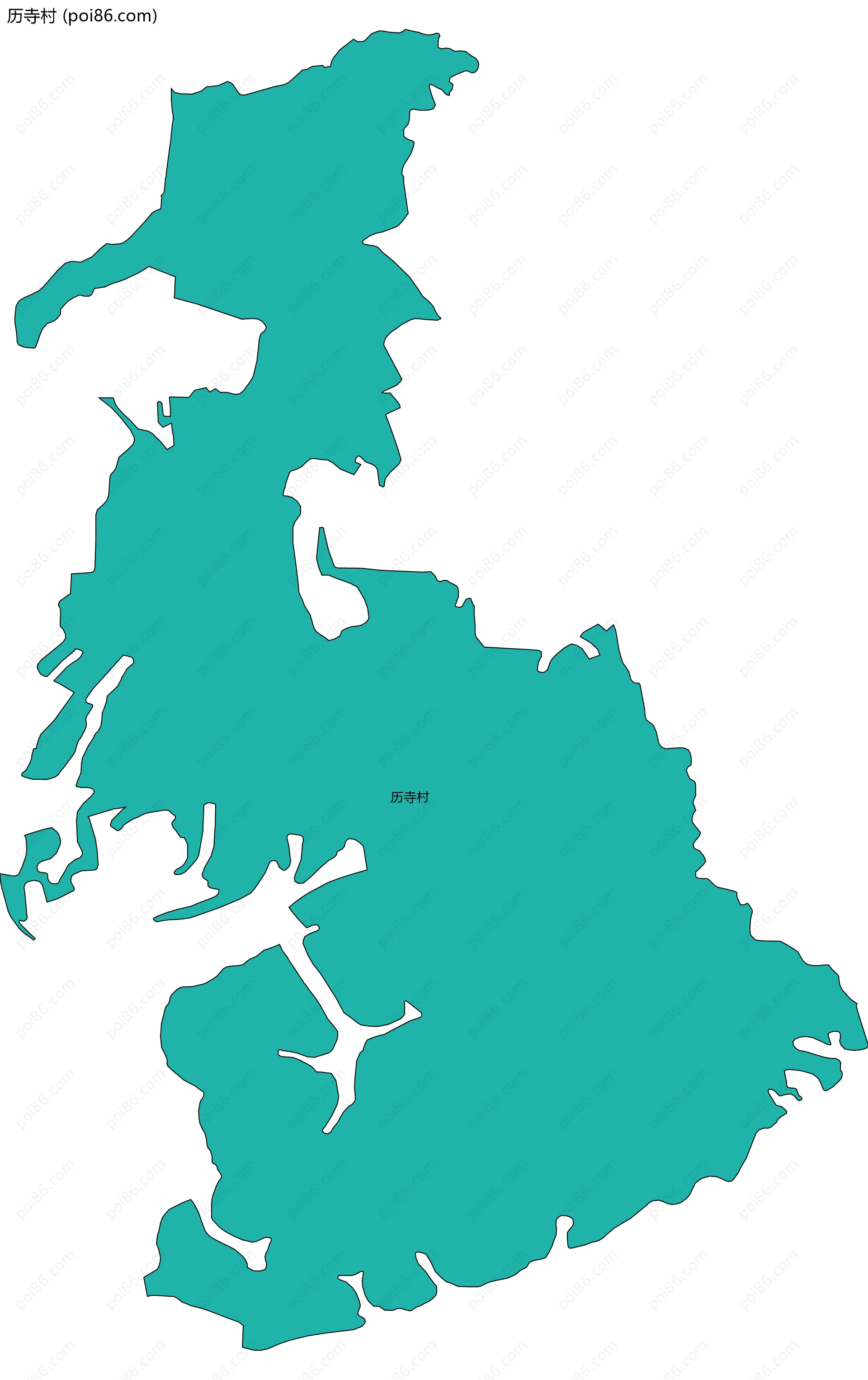 历寺村边界地图