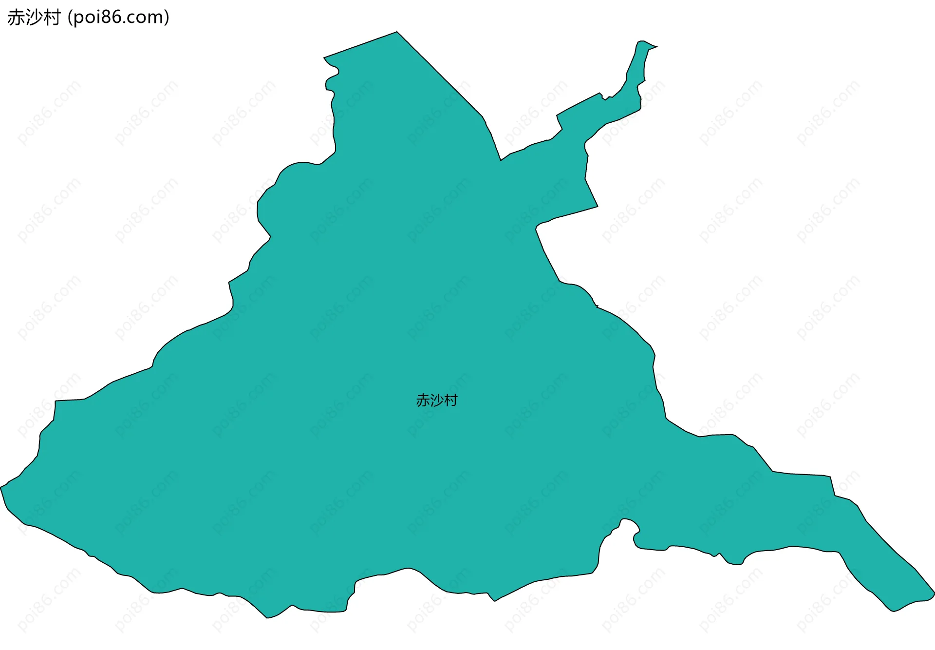 赤沙村边界地图