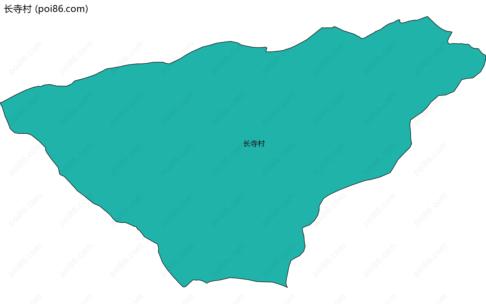 长寺村边界地图